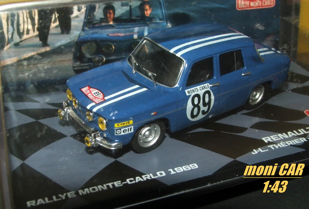 Miniature Solido 1/18 Renault 8 Gordini Monte-Carlo 1969 – No Box, Therier