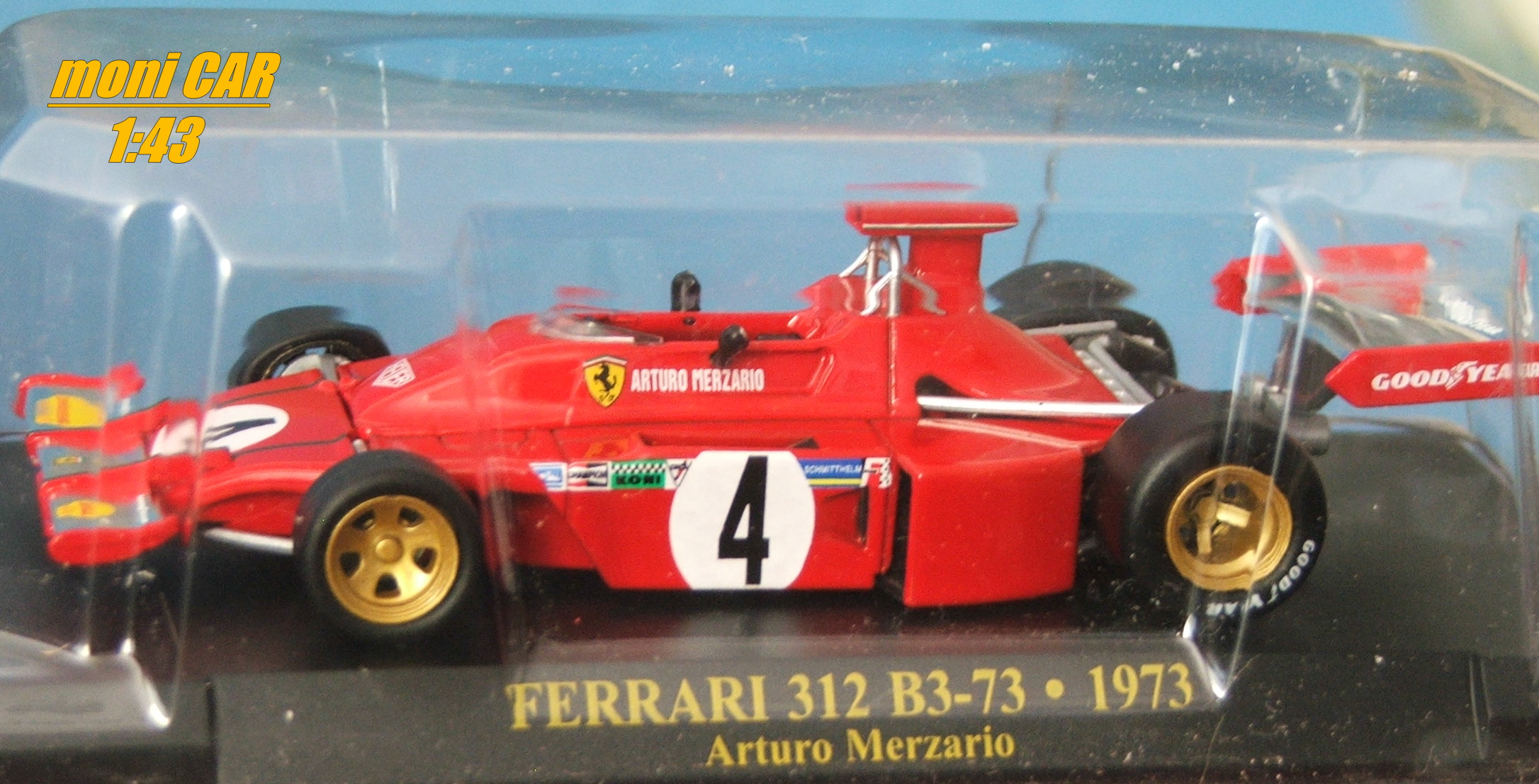 FERRARI 312 B3-73 No.4 - Arturo Merzario - F1 - 1973 (1:43) Altaya/IXO