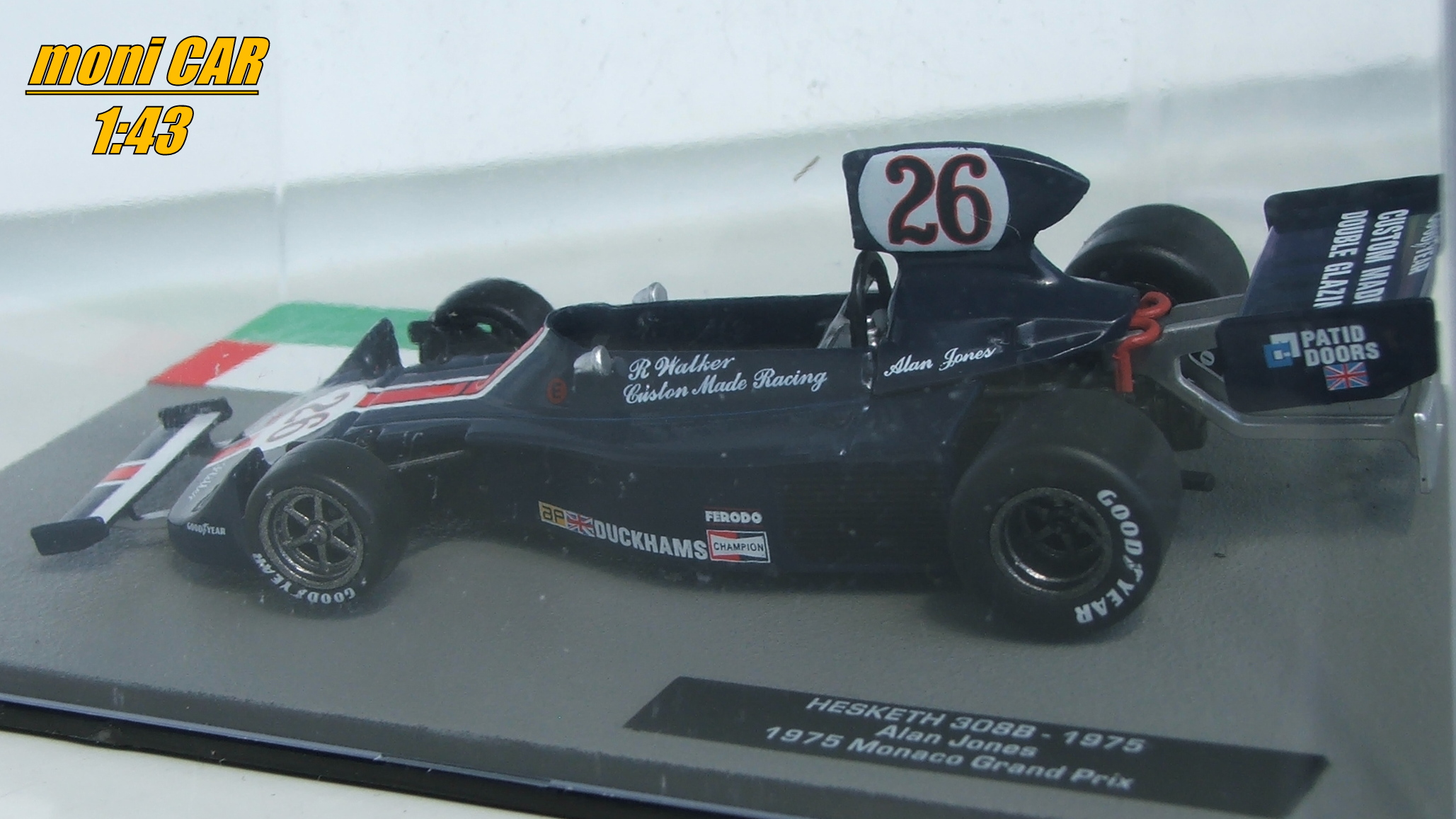 HESKETH 308B No.26 - Alan Jones - Monaco GP - 1975 (1:43) Altaya/IXO