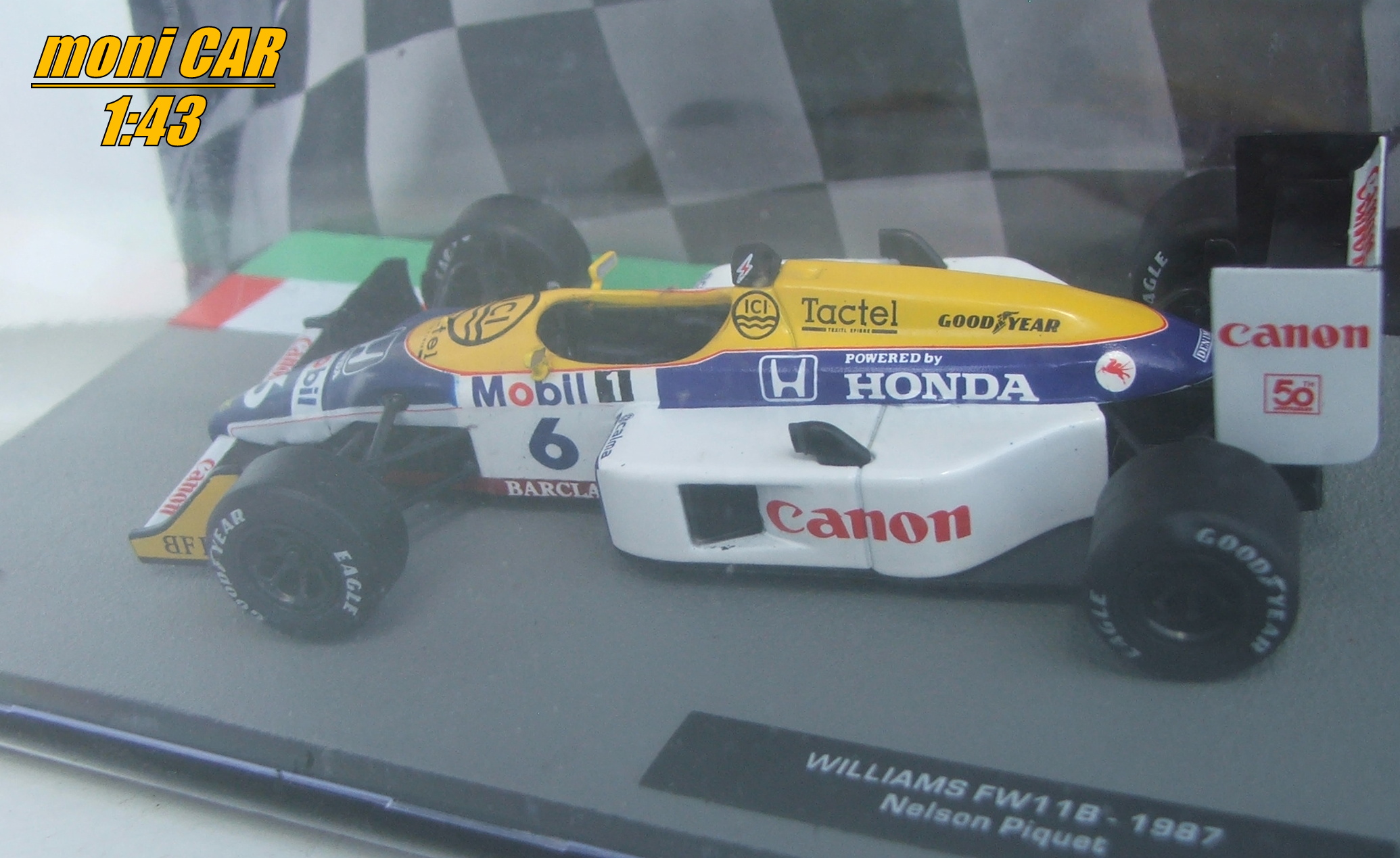 WILLIAMS FW11B No.6 - Nelson Piquet - 1987 (1.43) Altaya/IXO