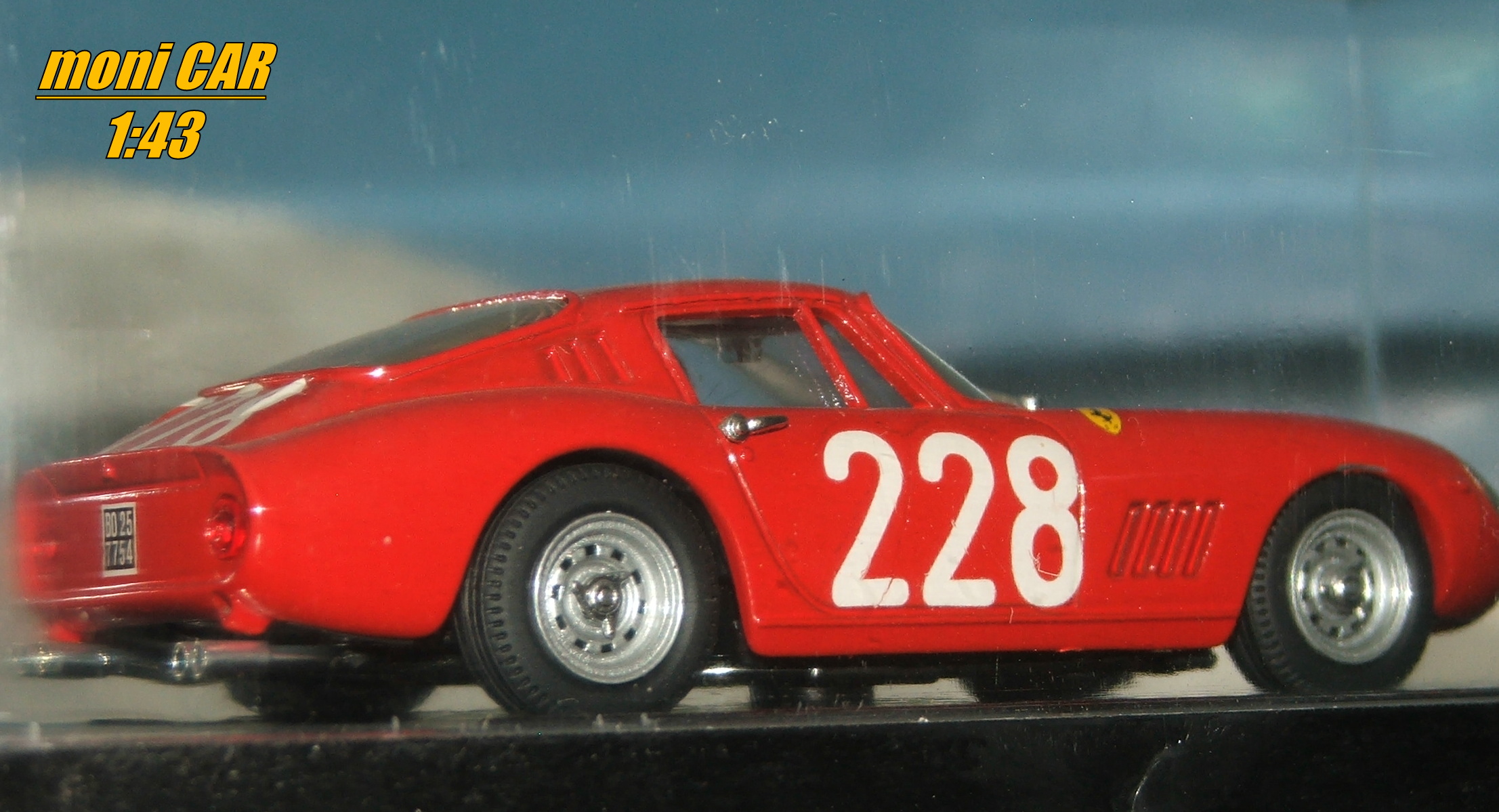 FERRARI 275 GTB/4 - No.228 - Luciano Conti - Vittorio Venturi - Targa Florio 1966 (1:43) BOX MODEL