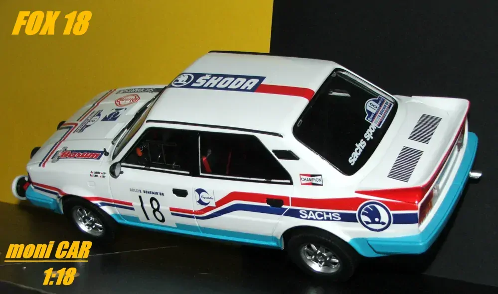 ŠKODA 130 LR No.18 Ladislav Křeček - Bořivoj Motl - Rally Bohemia 1986 (1:18) FOX18