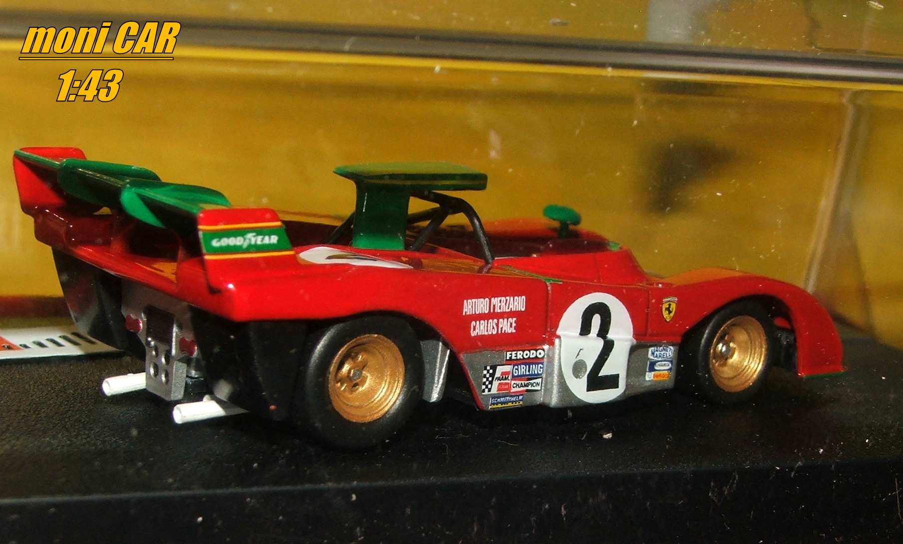 FERRARI 312 P No.2 - Arturo Merzario - Carlos Pace 1000 km Zeltweg (1:43) Altaya/IXO
