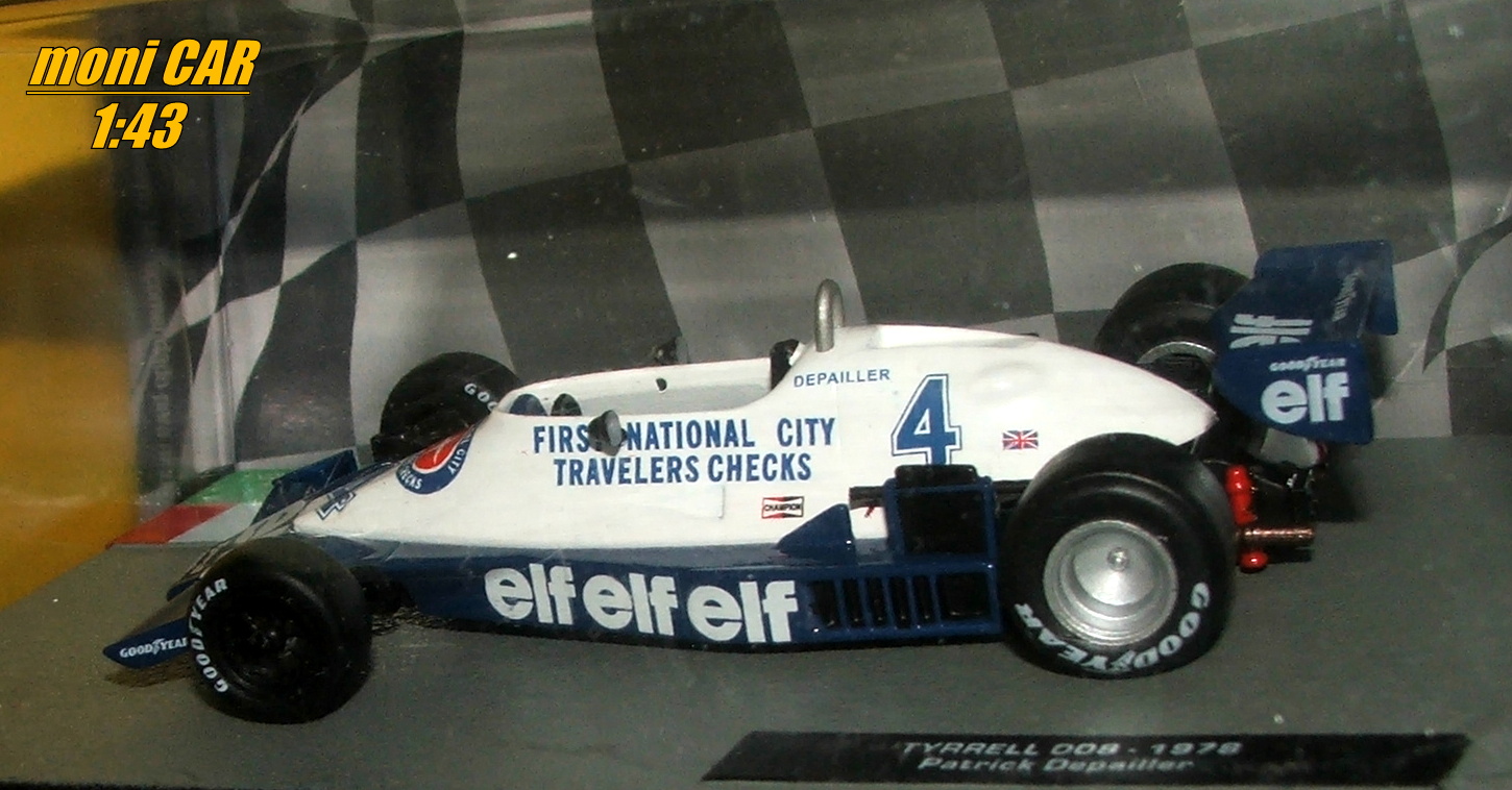 Tyrrell 008 No.4 Patric Depailler F1 1978 (1:43) Altaya/IXO