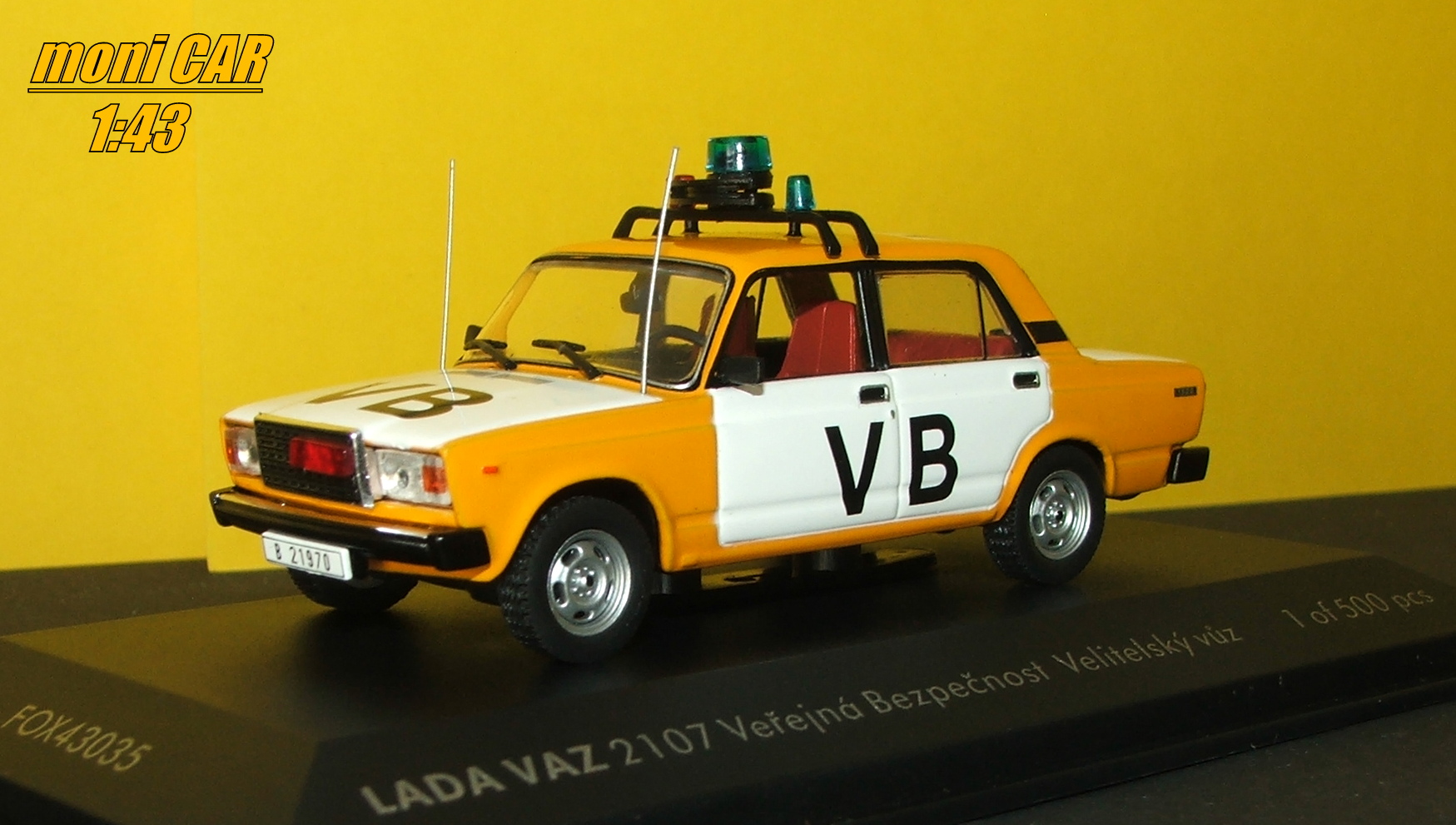 LADA VAZ 2107 Verejná bezpečnosť - Veliteľské vozidlo (1:43) FOX18