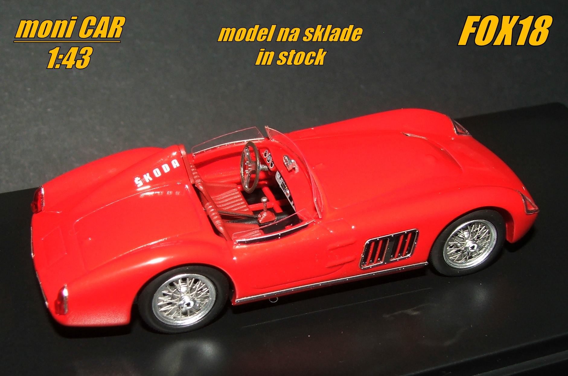 ŠKODA 1100 OHC Spider 1957 (1:43) FOX18