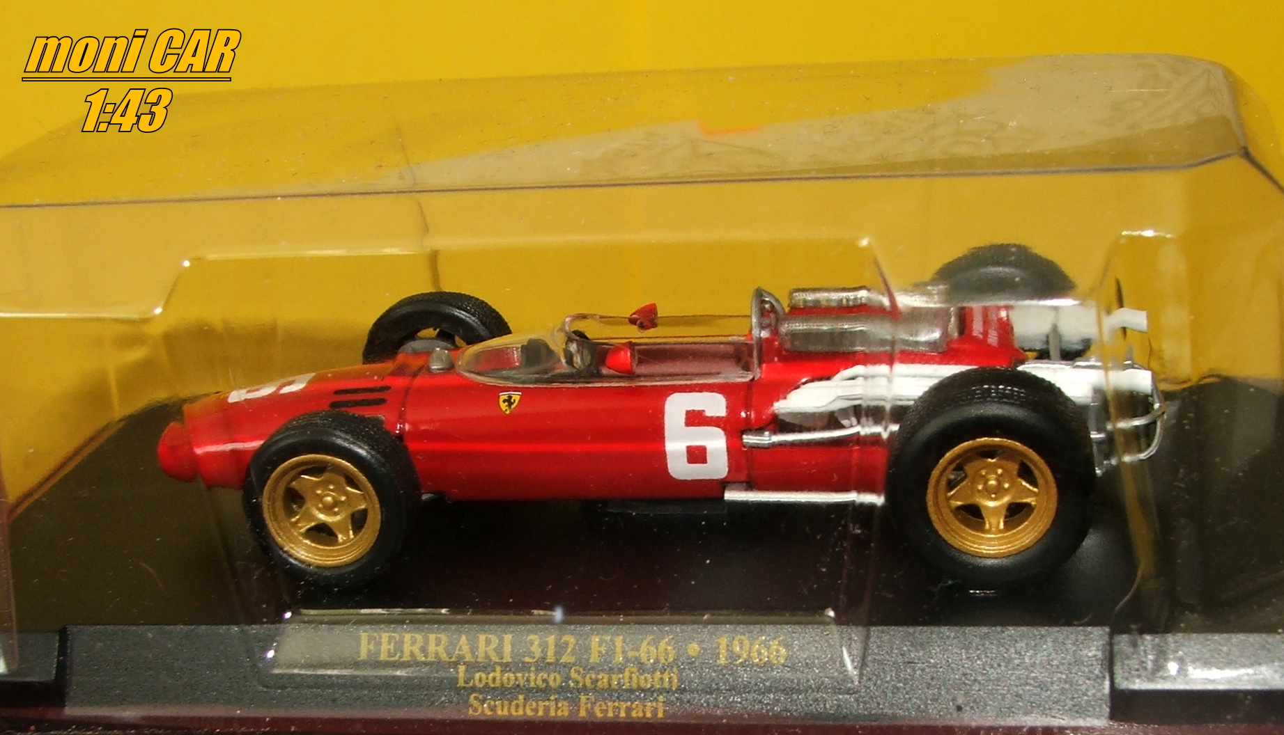 FERRARI 312 F1-66 No.6 Lodovico Scarfiotti - 1966 (1:43) Altaya/IXO