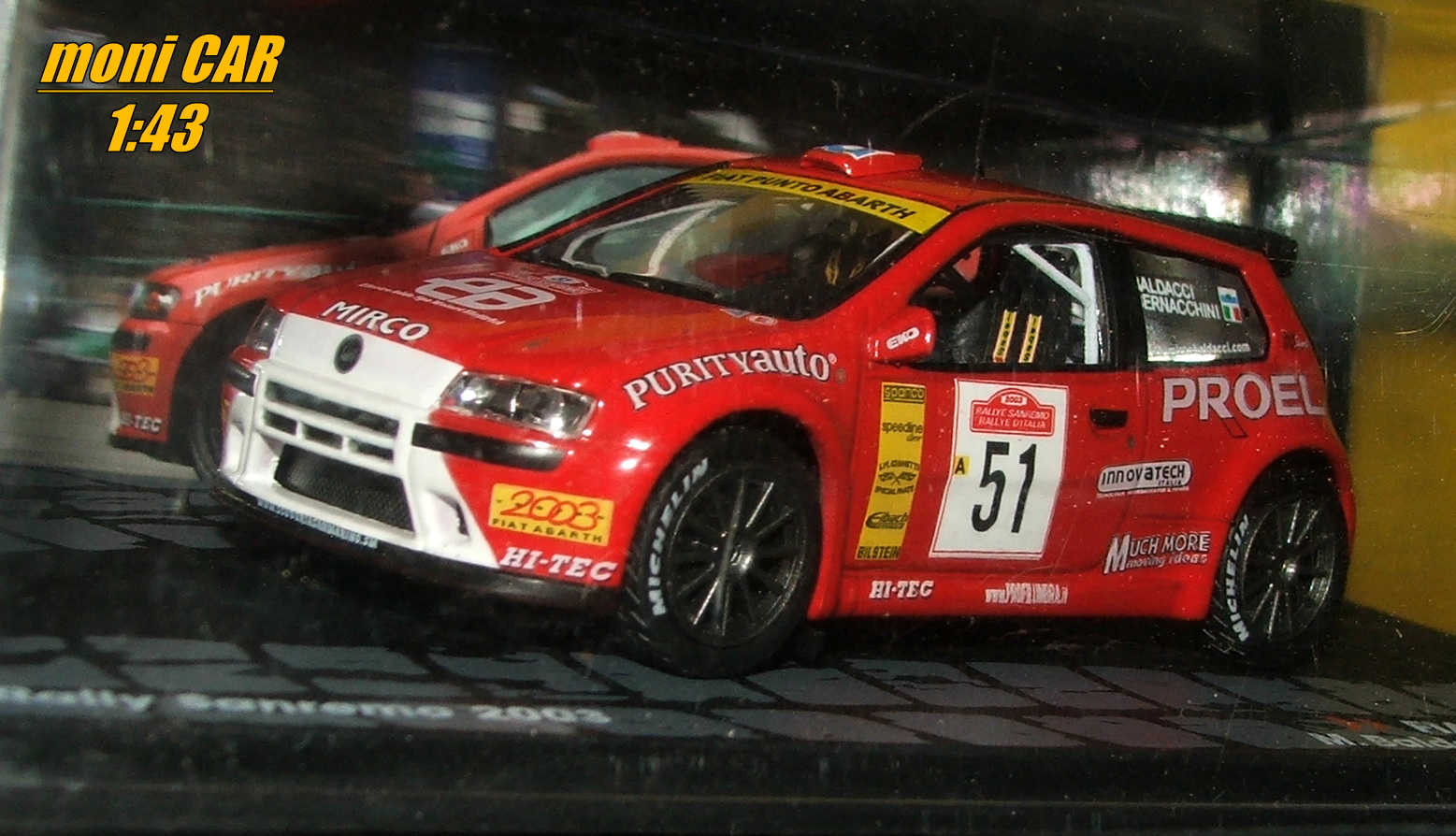 FIAT Punto S1600 No.51 - M. Baldacci - G. Bernacchini - Rally Sanremo 2003 (1:43) Altaya/IXO