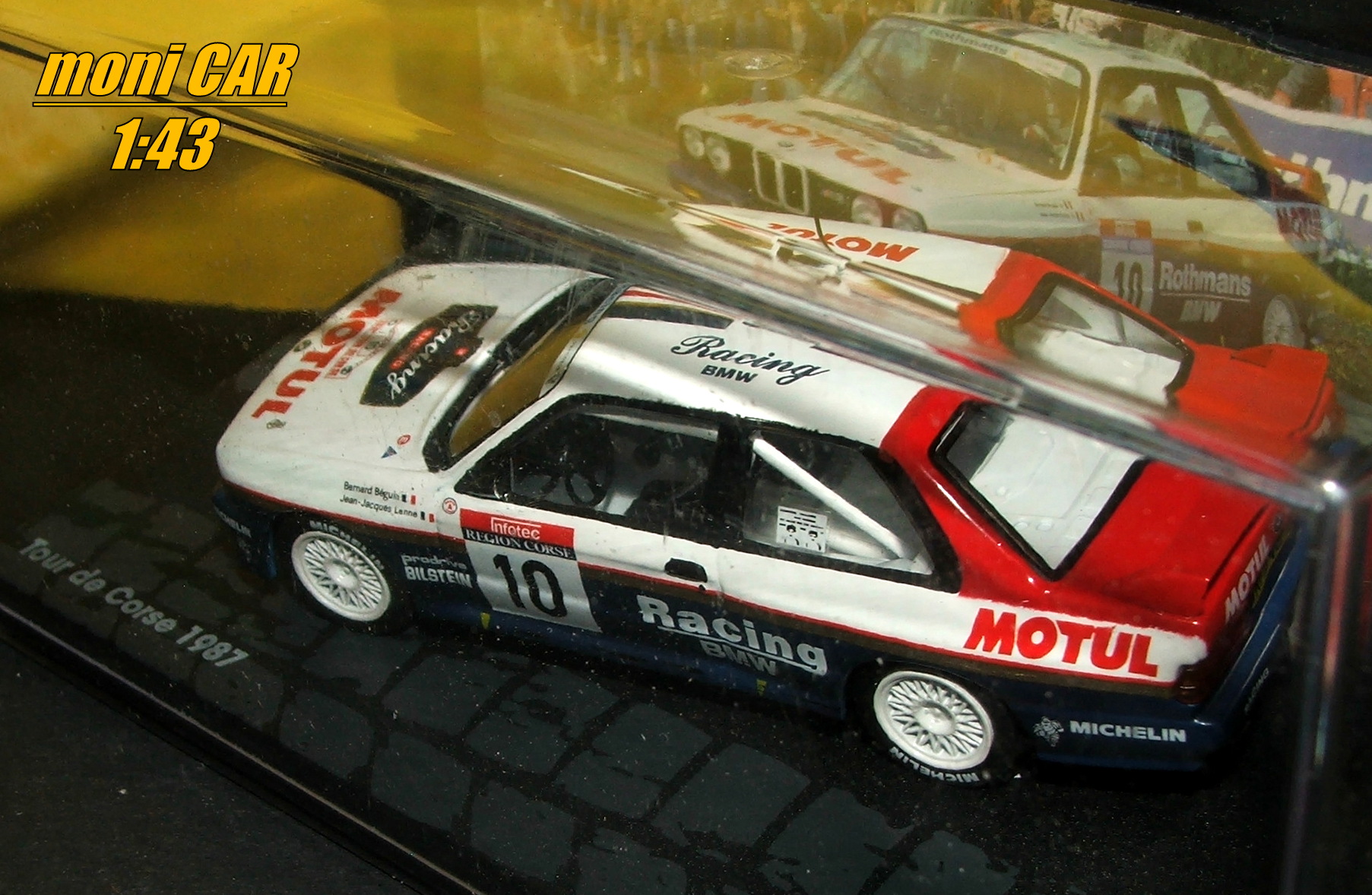 BMW M3 E30 No.10 B. Béguin - J. Lenne - Tour de Corse 1987 (1:43) ALTAYA/IXO