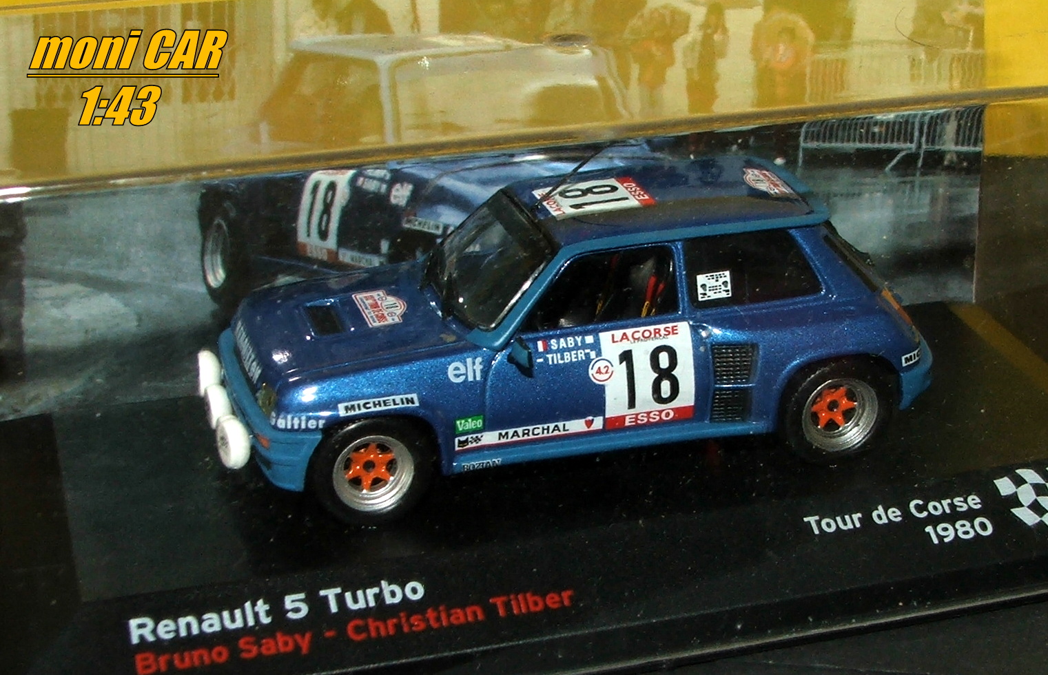 RENAULT 5 Turbo No.18 - Bruno Saby - Christian Tilber - TOUR DE CORSE 1980 (1:43) Altaya/IXO