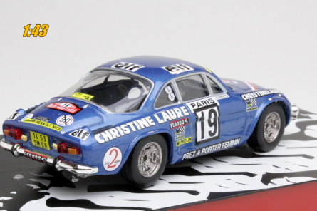 ALPINE Renault A110 1600 No.19 - M. Mouton - FD. Conconi - Rallye Monte Carlo 1976 (1:43) Altaya/IXO