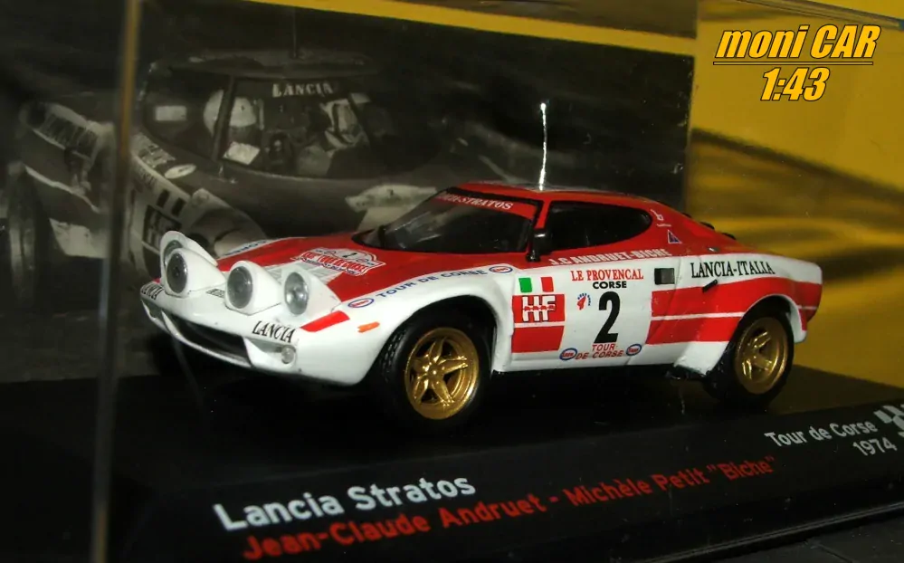 LANCIA Stratos No.2  - Jean-Claude Andruet - Michele Petit "Biche" - Tour de Corse 1974 (1:43) Altaya/IXO