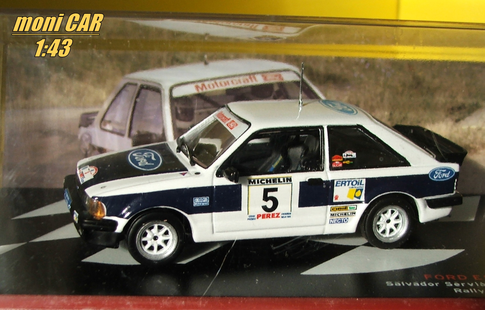 FORD Escort XR3i No.5 - Salvador Servia - Jordi Sabater - Rally de la Rioja 1983 (1:43) Altaya/IXO