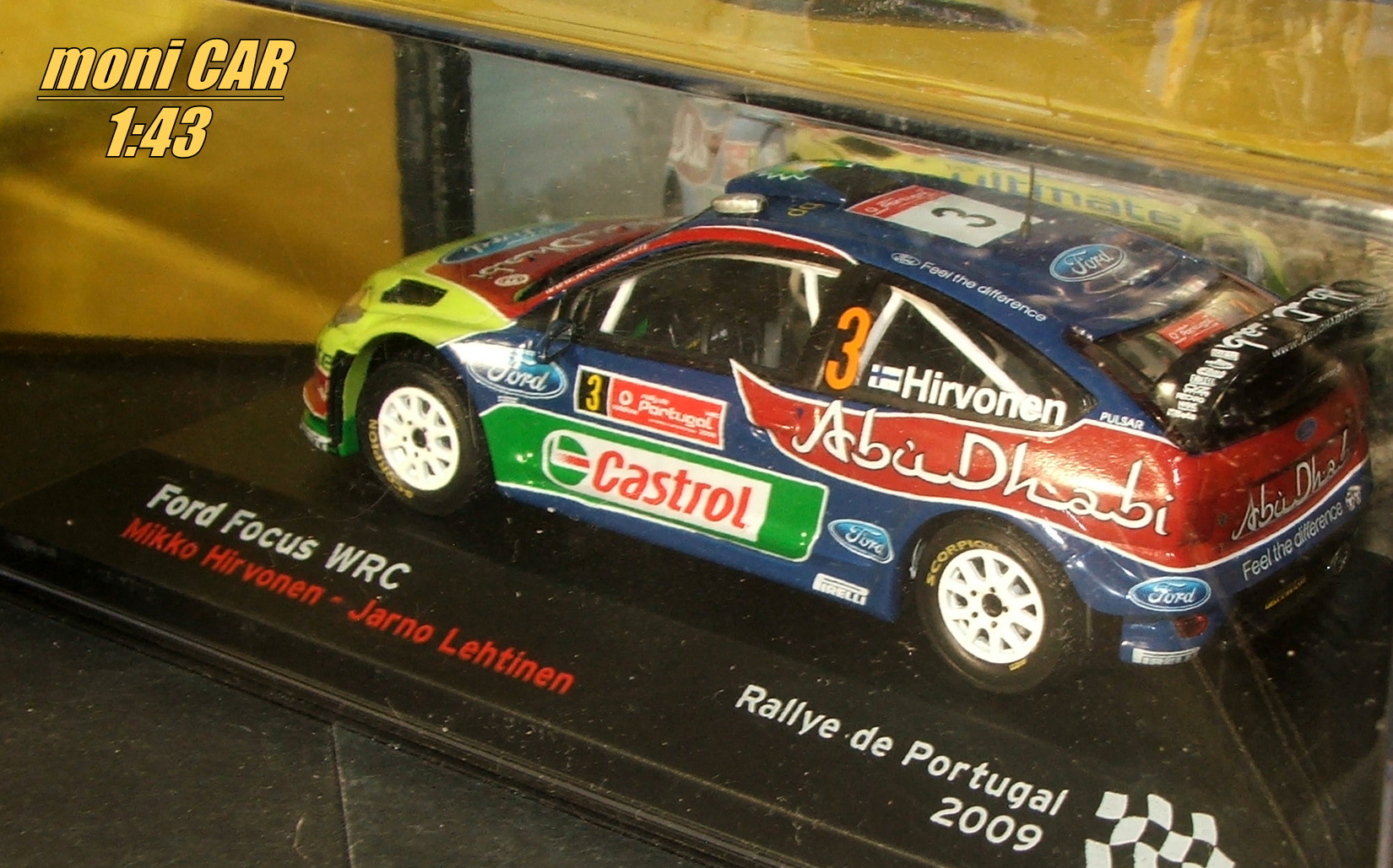 FORD Focus WRC No.3 - Mikko Hirvonen - Jarno Lehtinen - Rally de Portugal 2009 (1:43) Altaya/IXO