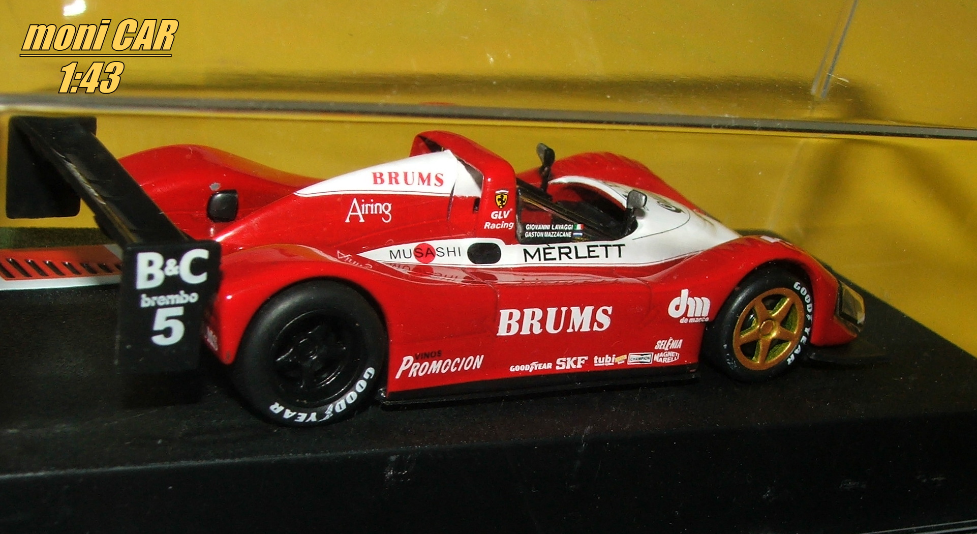 FERRARI F333 SP No.5 - G. Lavaggi - G. Mazzacane - Magny-Cours SRWC 1999 (1:43)