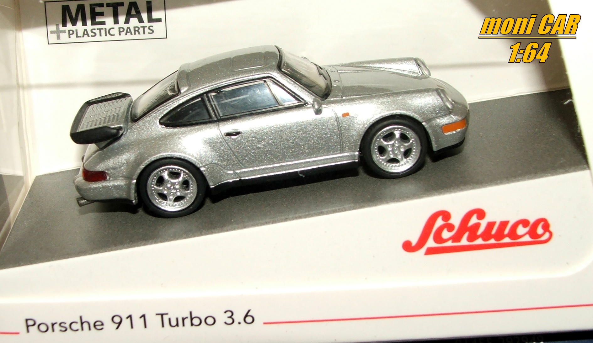 PORSCHE 911 Turbo 3.6 silber (1:64) SCHUCO Edition 1:64