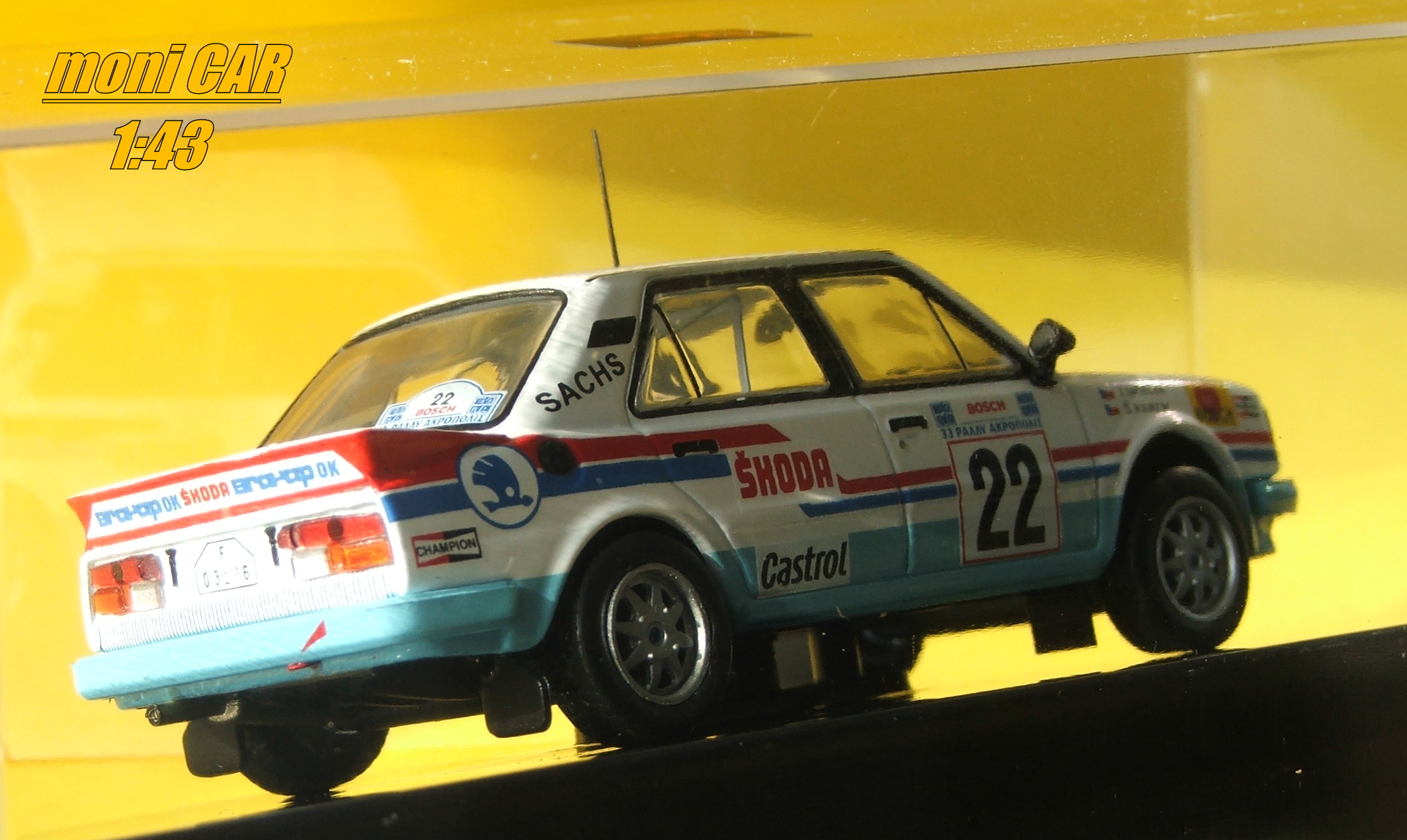ŠKODA 130LR No.22 - S. Kvaizar - J. Janeček Rally Acropolis 1986 (1:43) IXO