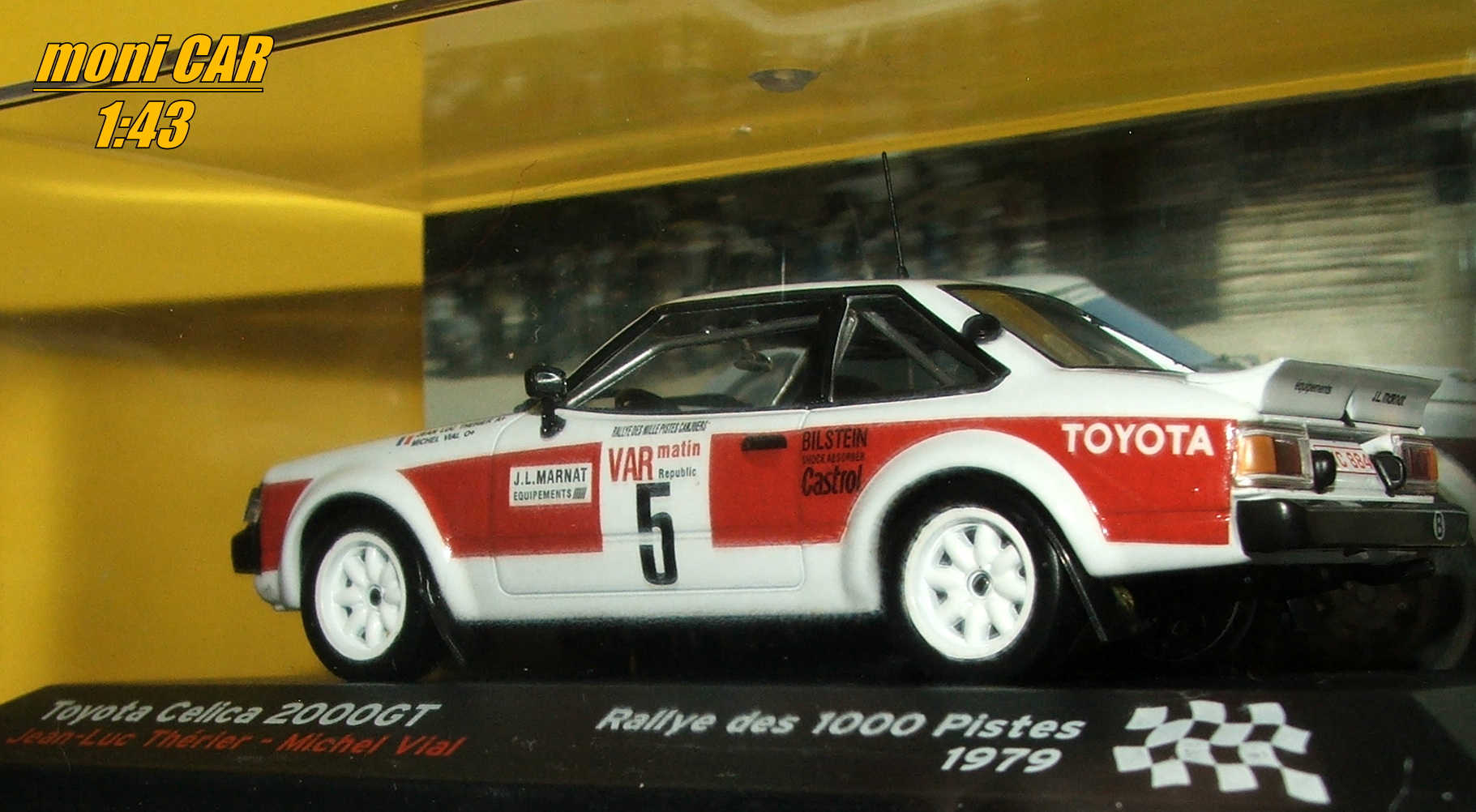 TOYOTA Celica 2000GT No.5 Jean-Luc Thérier - Michael Vial - Rallye des 1000 Pistas 1979 (1:43) Altaya/IXO