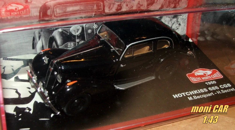 HOTCHKISS 686 CGS No.23 - M.Becquart - H. Secret - Rallye Monta Carlo 1950 (1:43) Altatya/IXO