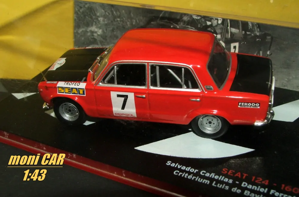 SEAT 124 - 1600 No.7 Salvador Canellas - Dniel Ferrater - Critérium Luis de Baviera - 1972 (1:43) Altaya/IXO