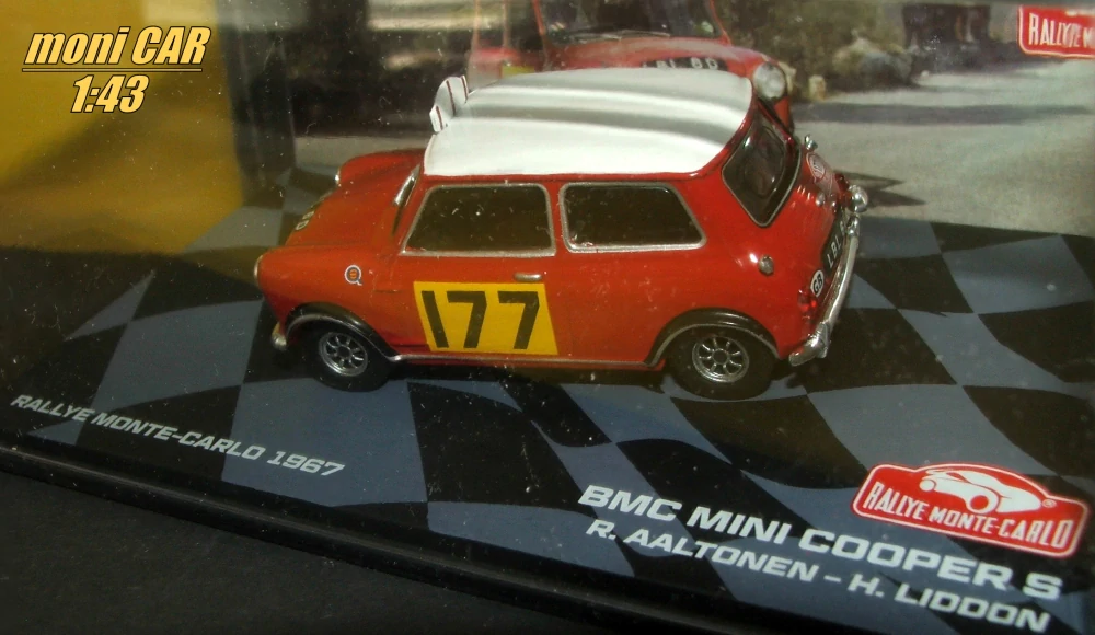 BMC MINI COOPER S No.177 R. Aaltonen - H. Liddon Rallye - Monte Carlo 1967 (1:43) Altaya/IXO