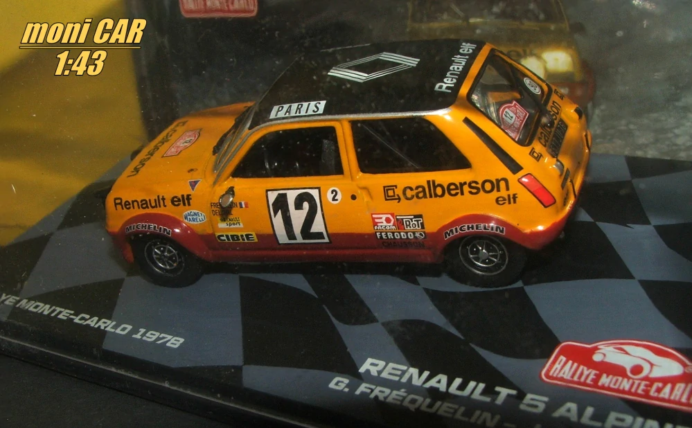 RENAULT 5 Alpine No.12 - G. Fréquelin - J. Delaval - Rallye Monte Carlo 1978 (1:43) Altaya/IXO