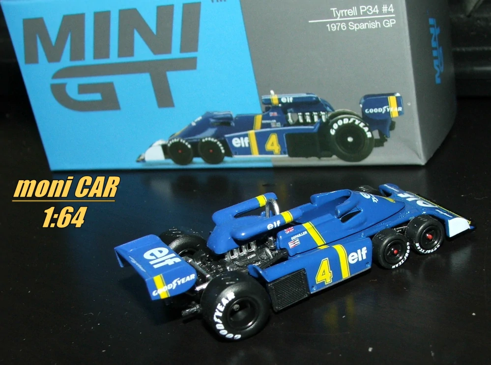 TYRRELL P34 No.4 - Patrick Depailler - GP Španielska 1976 (1:64) Mini GT