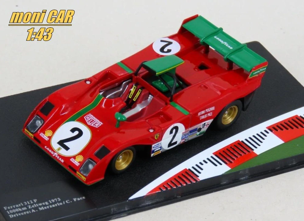 FERRARI 312 P No.3 - A. Merzario - B. Redam - 1000 km Spa-Francorchamps 1972 (1:43) Altaya/IXO