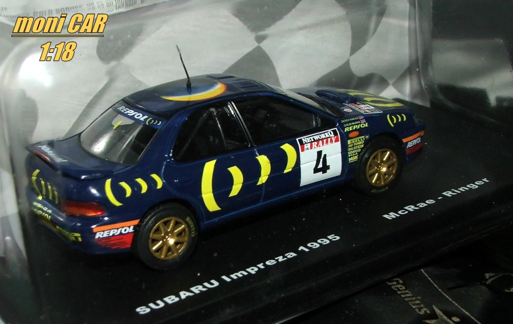 SUBARU Impreza No.4 - C. McRae- D. Ringer - Rally GB Winner 1995 (1:43) Altaya/IXO