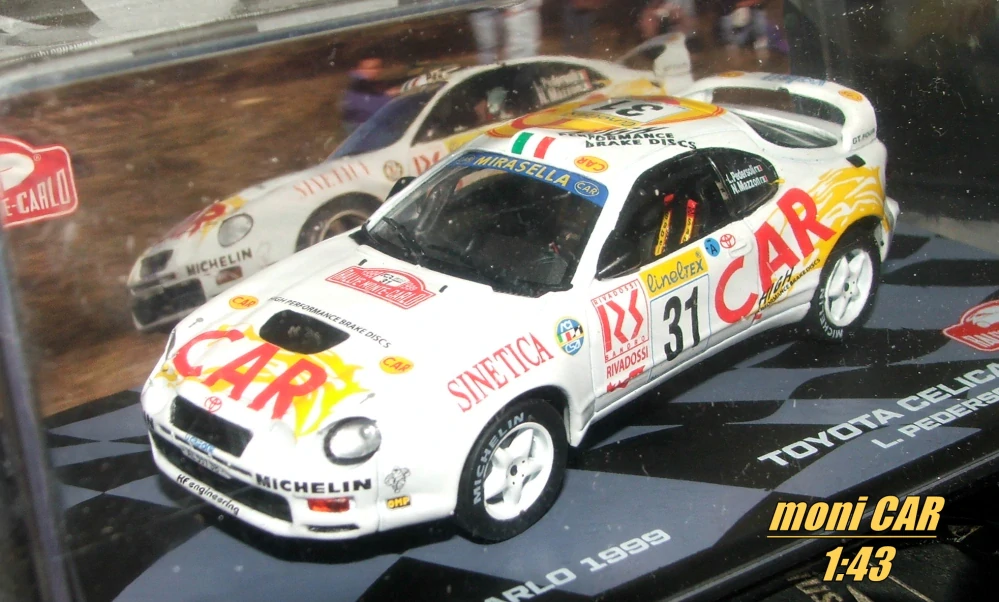 TOYOTA Celica GT-Four No.31 - L. Pedersoli - N. Mazzon - Rallye Monte Carlo 1999 (1:43) Altaya/IXO