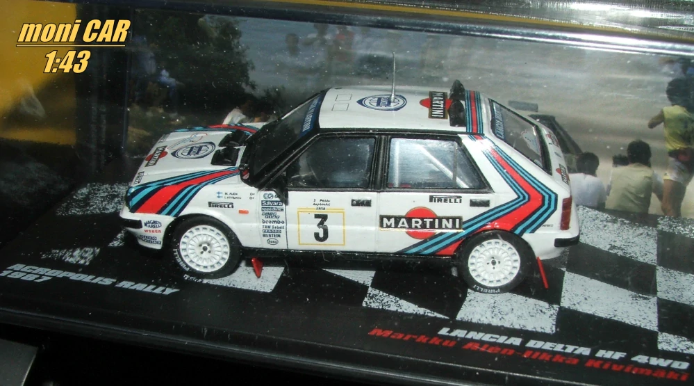 LANCIA Delta HF 4WD No.3 - Markku Alen - Iikka Kivimaki - ACROPOLIS Rally 1987 (1:43) Altaya/IXO