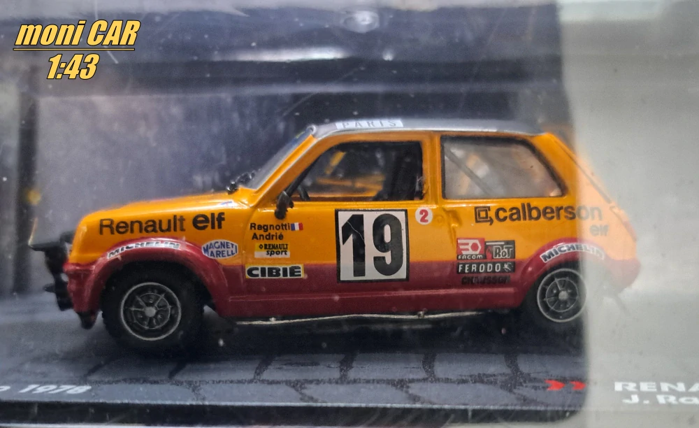 RENAULT 5 Alpine No.19 - J. Ragnotti - J. Andrié - Rallye Monte Carlo 1978 (1:43) Altaya/IXO
