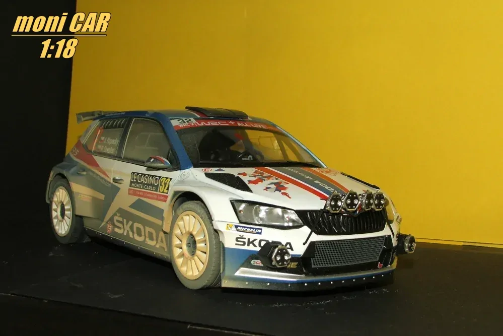 ŠKODA Fabia R5 No.32 J. Kopecký - P. Dresler - Rallye Monte Carlo 2018 Dirty Version (1:18) FOX18