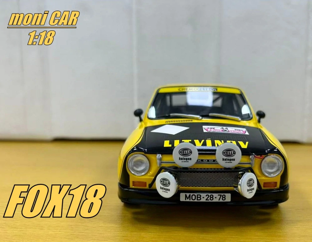 Škoda 130 RS No. 44 - Václav Arazim - Pavel Šedivý - Chemopetrol Litvínov - Rally Škoda 1983 (1:18) FOX18