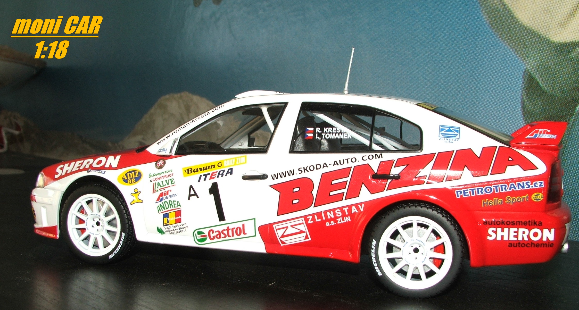 ŠKODA Octavia WRC EVO 3 No.1 R. Kresta / J. Tománek Barum Rally Zlín 2002 (1:18) FOX18