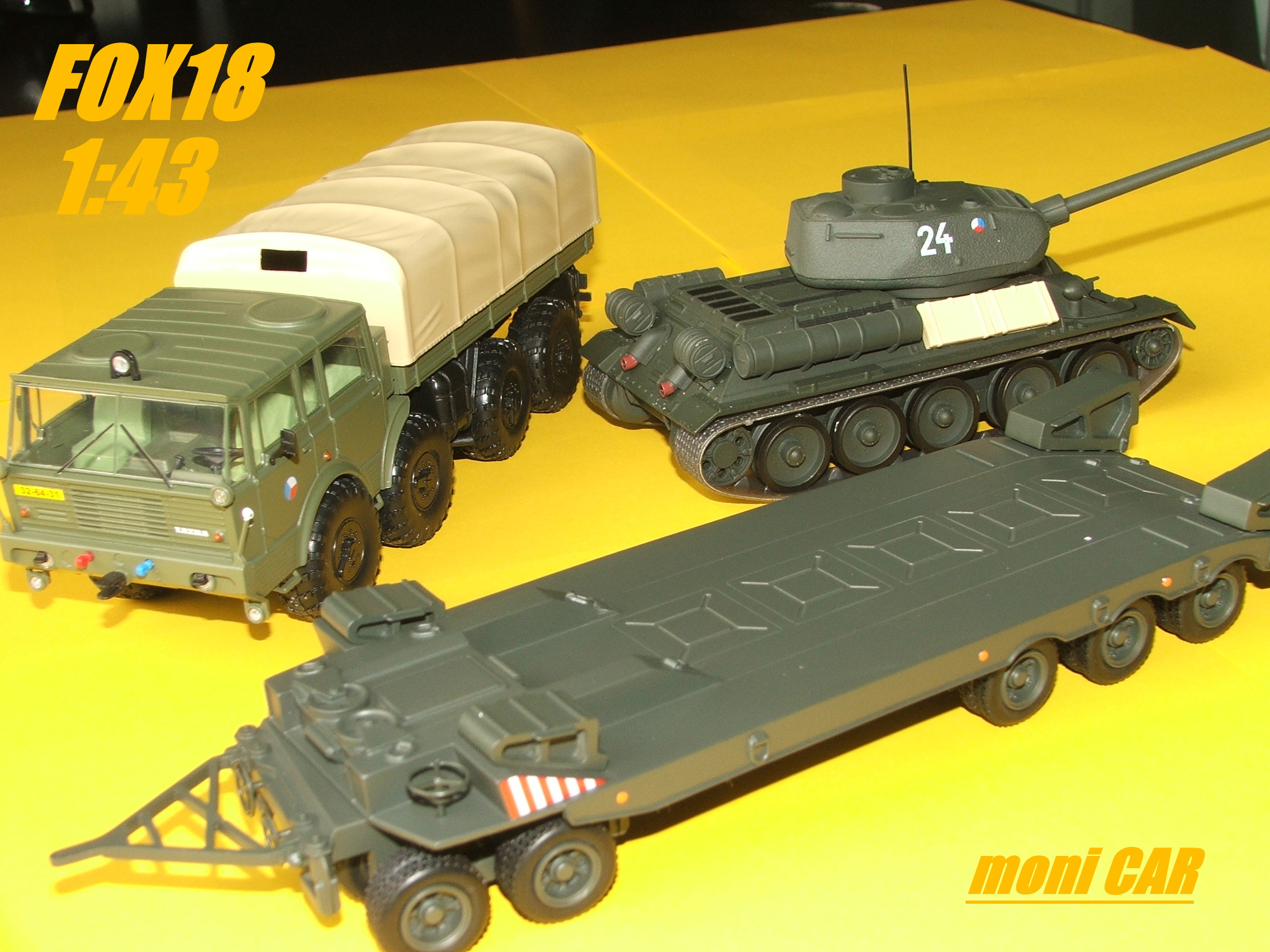 TATRA 815 KOLOS + TRANSPORTA P50 + T 34 (1:43) FOX18