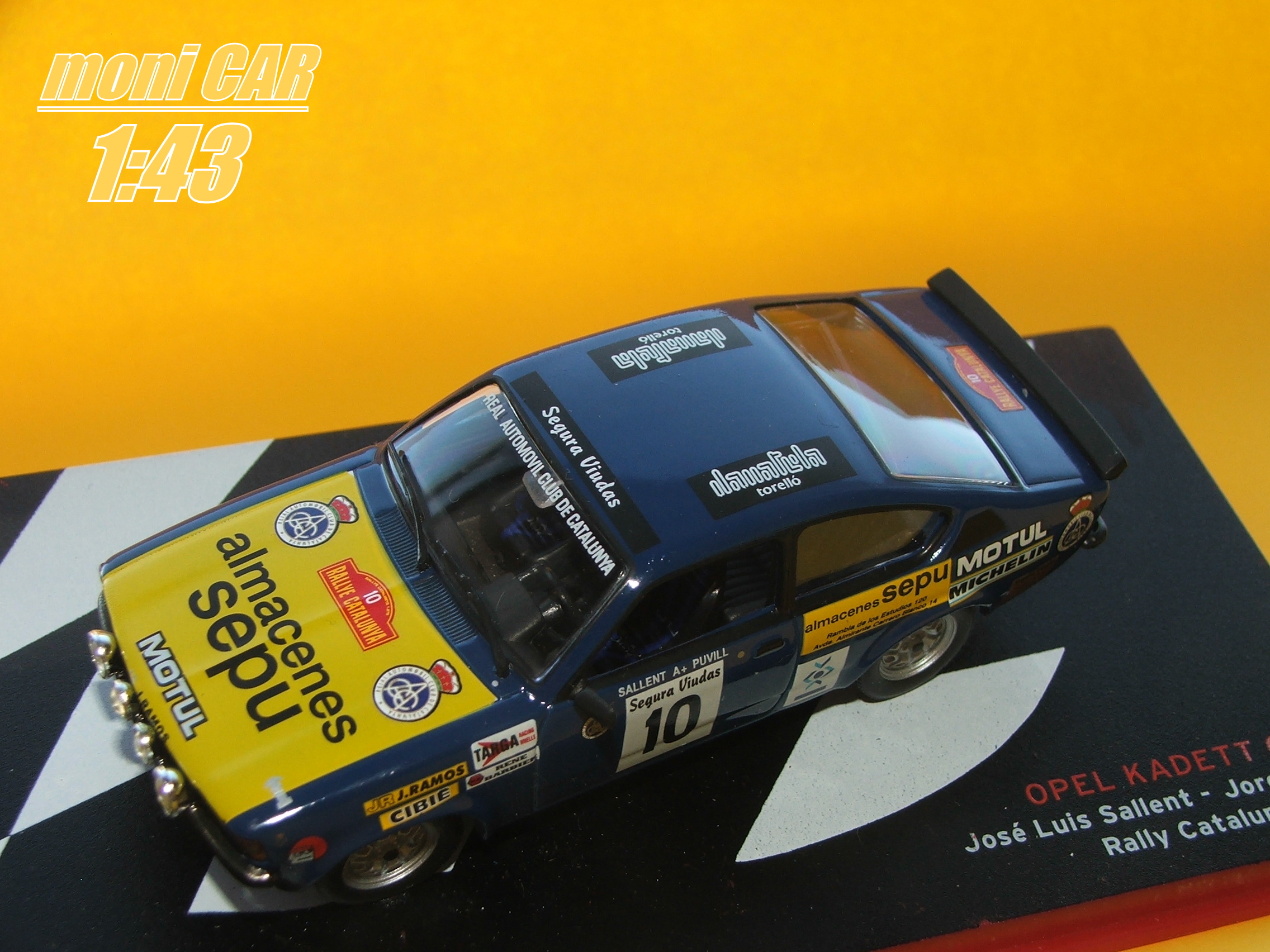 OPEL Kadett GT/E - J.L. Sallent-J. Puvill No.10 - Rally Catalunya 1979 (1:43) Altaya/IXO