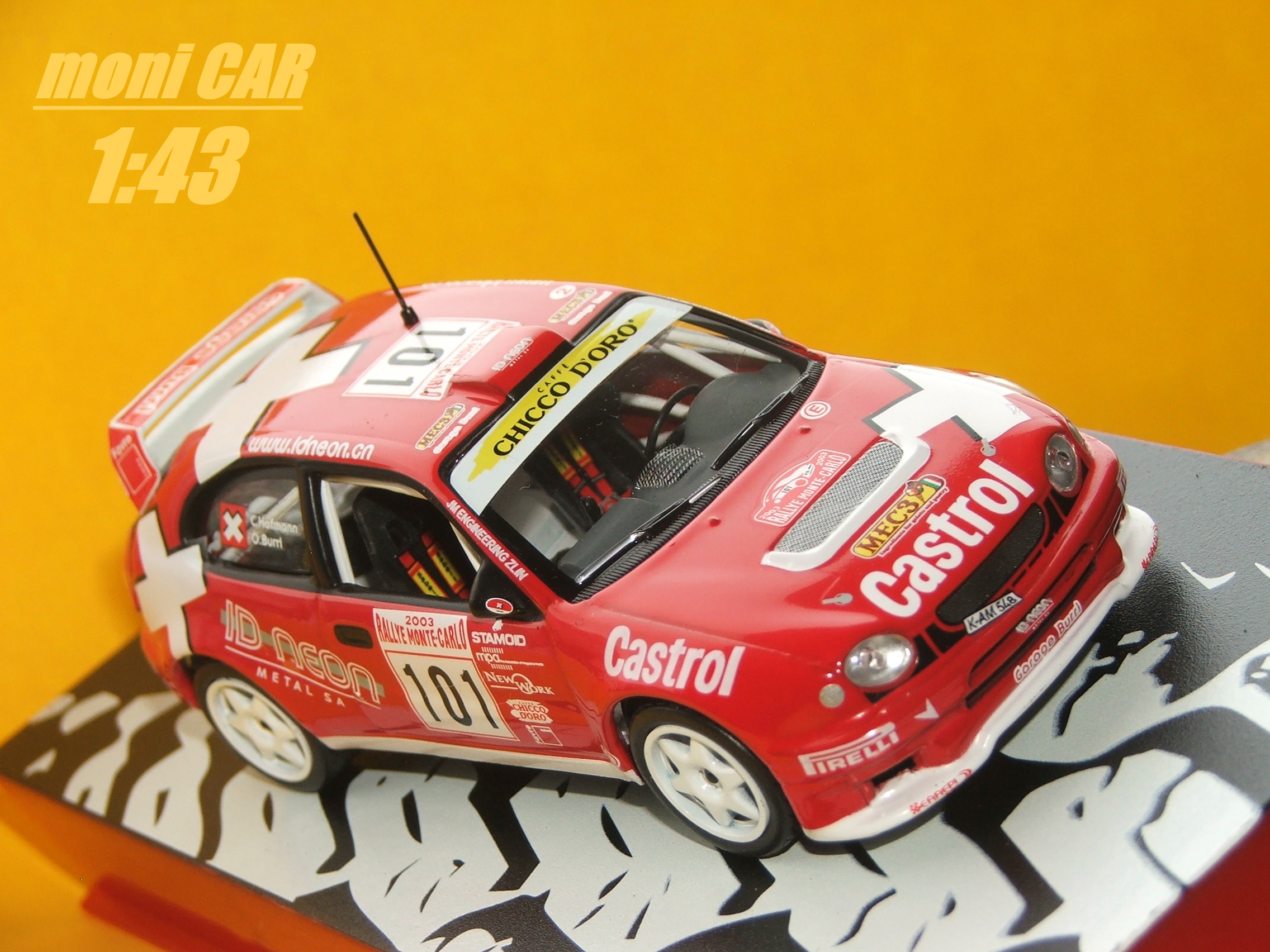 TOYOTA Corolla WRC No.101 - O. Burri-C. Hofmann Rally Monte Carlo 2003 (1:43) Ataya/IXO