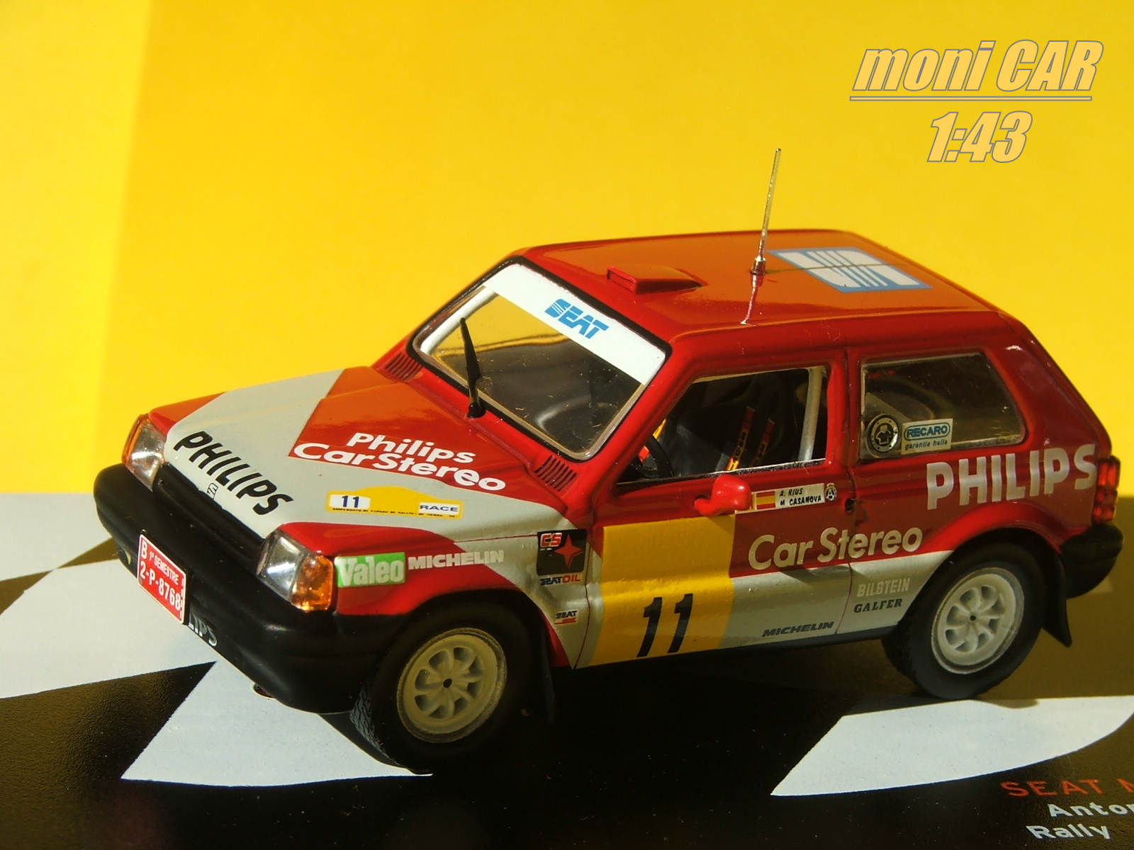 SEAT Marbella Proto No.11 Antoni Rius - Manel Casanova Rally de Tierra de Avilés - 1988 (1:43) Altaya/IXO