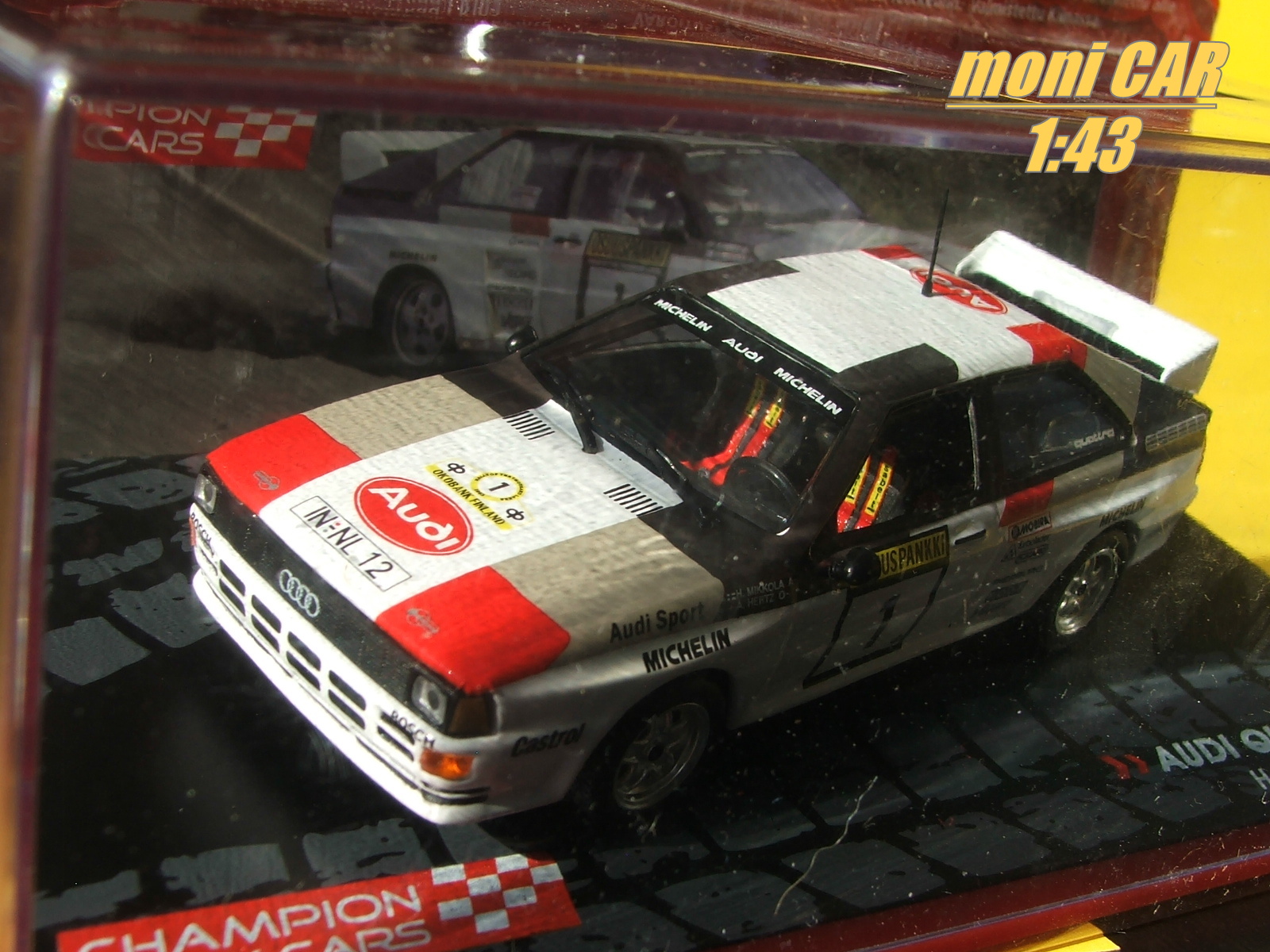 AUDI Quatro A2 No.1 H. Mikkola-A. Hertz 1983 Champion Rally Cars (1:43) Altaya/IXO