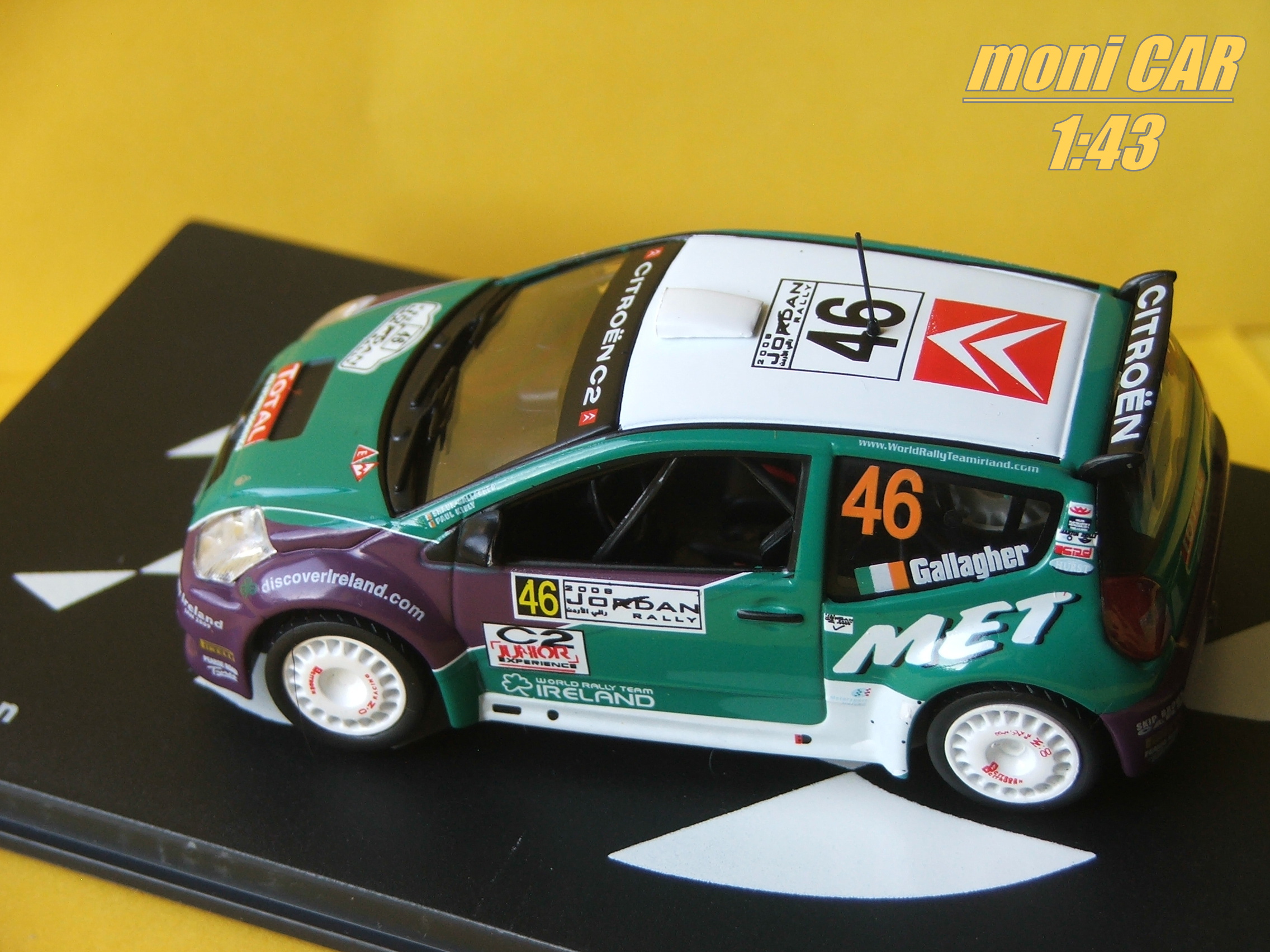 CITROEN C2 S1600 No.46 Shaun Gallagher - Paul Kiely - Rally Jordan 2008 (1:43) Altaya/IXO