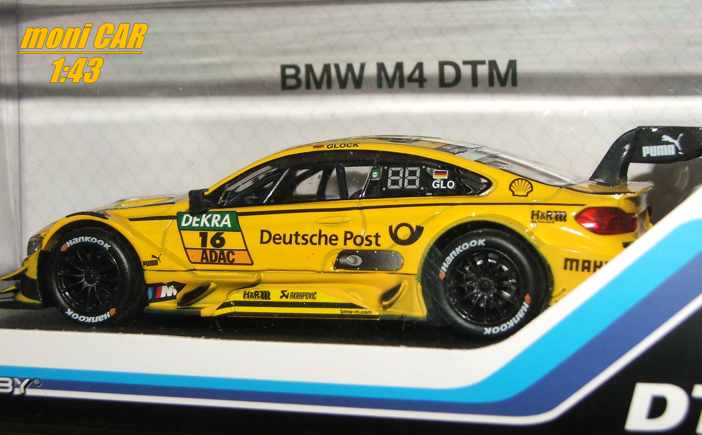 BMW M4 DTM No.16 "Deutsche Post" Timo Glock 2017 (1:43) UNIFORTUNE