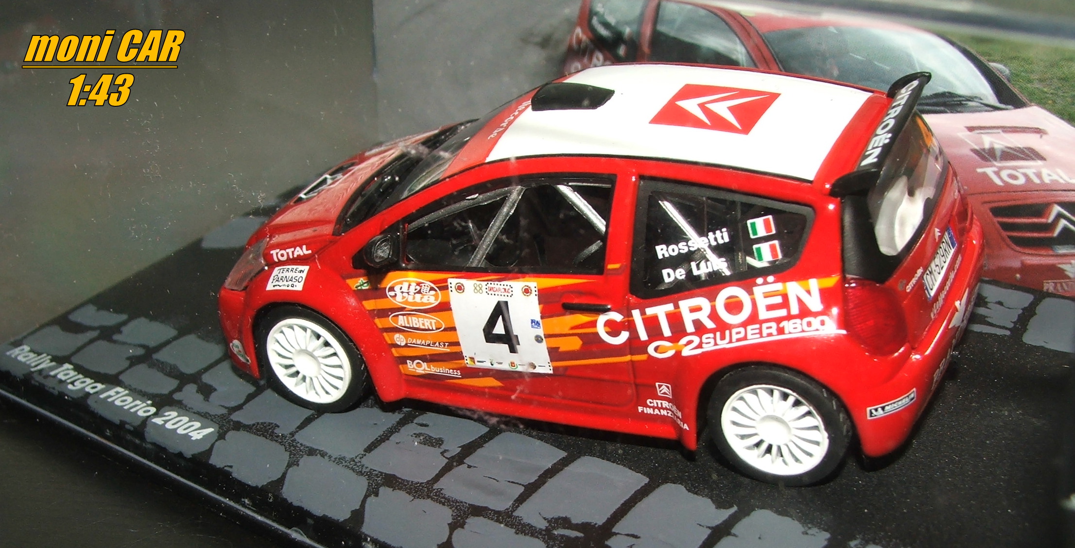 CITROEN C2 S1600 No.4 - L.Rossetti - D. De Luis - Rally Targa Florio 2004 (1:43) Altaya/IXO