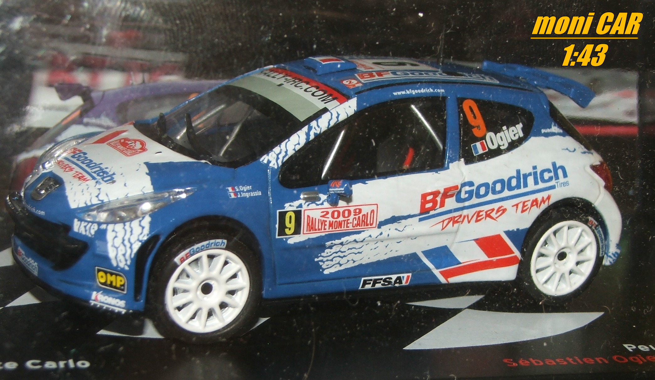 PEUGEOT 207 S2000 No.9 - S. Ogier - J. Igrassia - Rallye Monte Carlo 2009 (1:43) Altaya/IXO