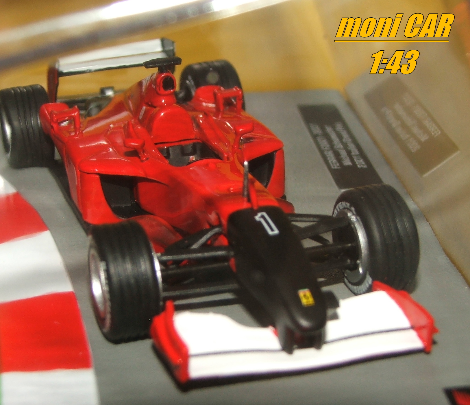 FERRARI F2001 No.1 Ferrari F2001 "Twin Towers" Michael Schumacher GP Taliansko (1:43) Altaya/IXO