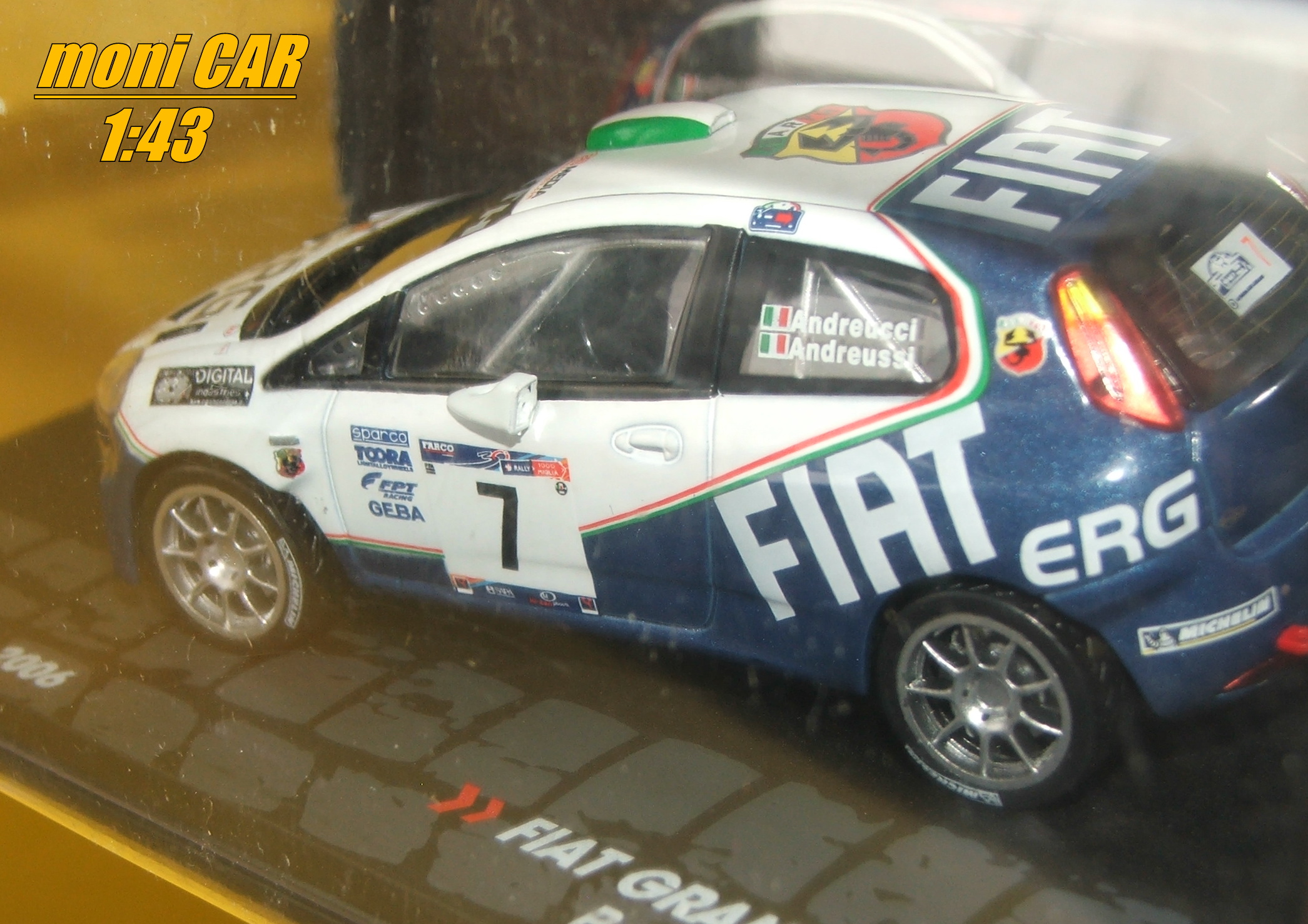 FIAT Grande Punto S2000 No.7 P. Andreucci - A. Andreussi - Rally 1000 Miglia 2006 (1:43) Altaya/IXO