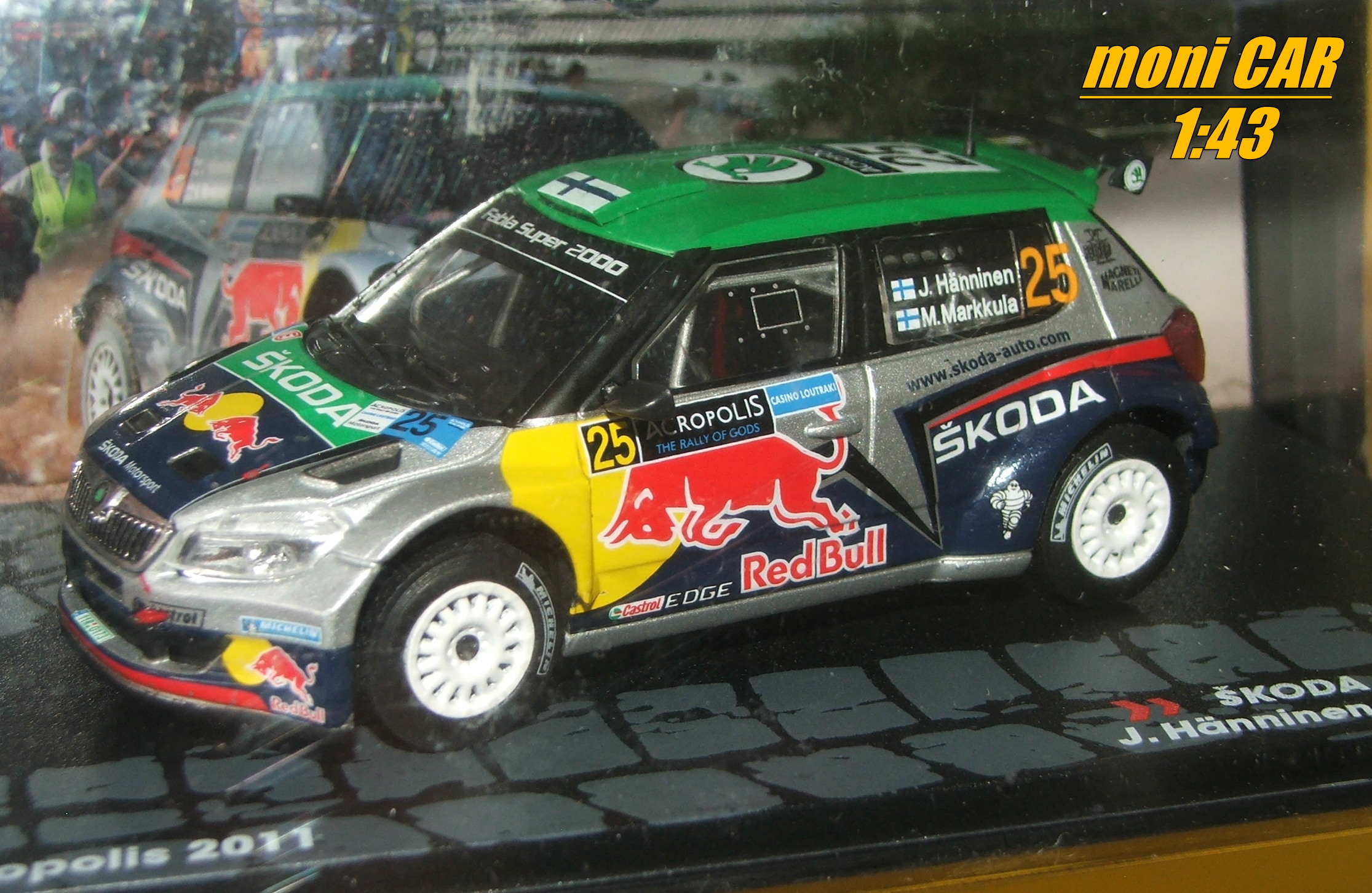 ŠKODA Fábia S2000 No.25 - J. Hänninen - M. Markkula - Rally Acropolis 2011 (1:43) Altaya/IXO