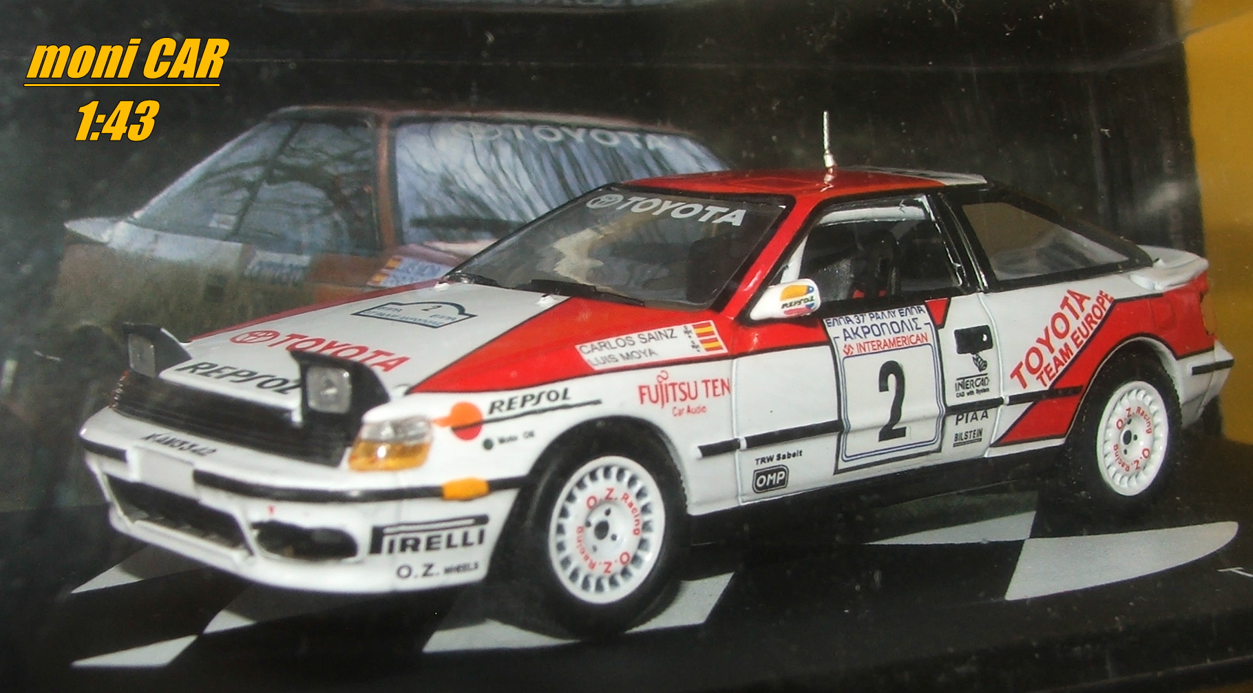 TOYOTA Celica GT-FOUR No.2 - Carlos Sainz - Luis Maya - Acropolis Rally 1990 (1:43) Altaya/IXO
