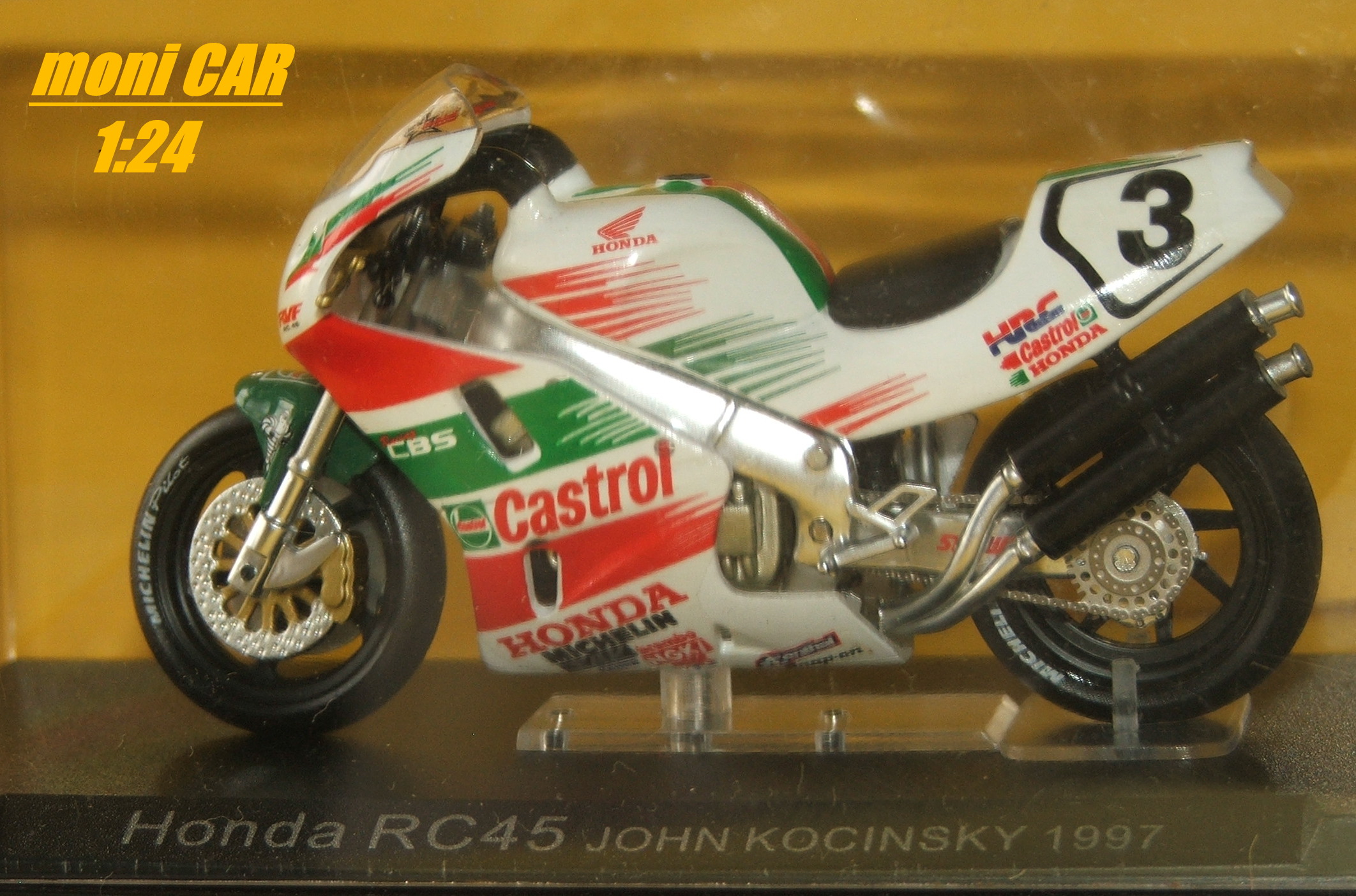 HONDA RC45 No.3 - John Kocinski 1997 (1:24) De Agostini