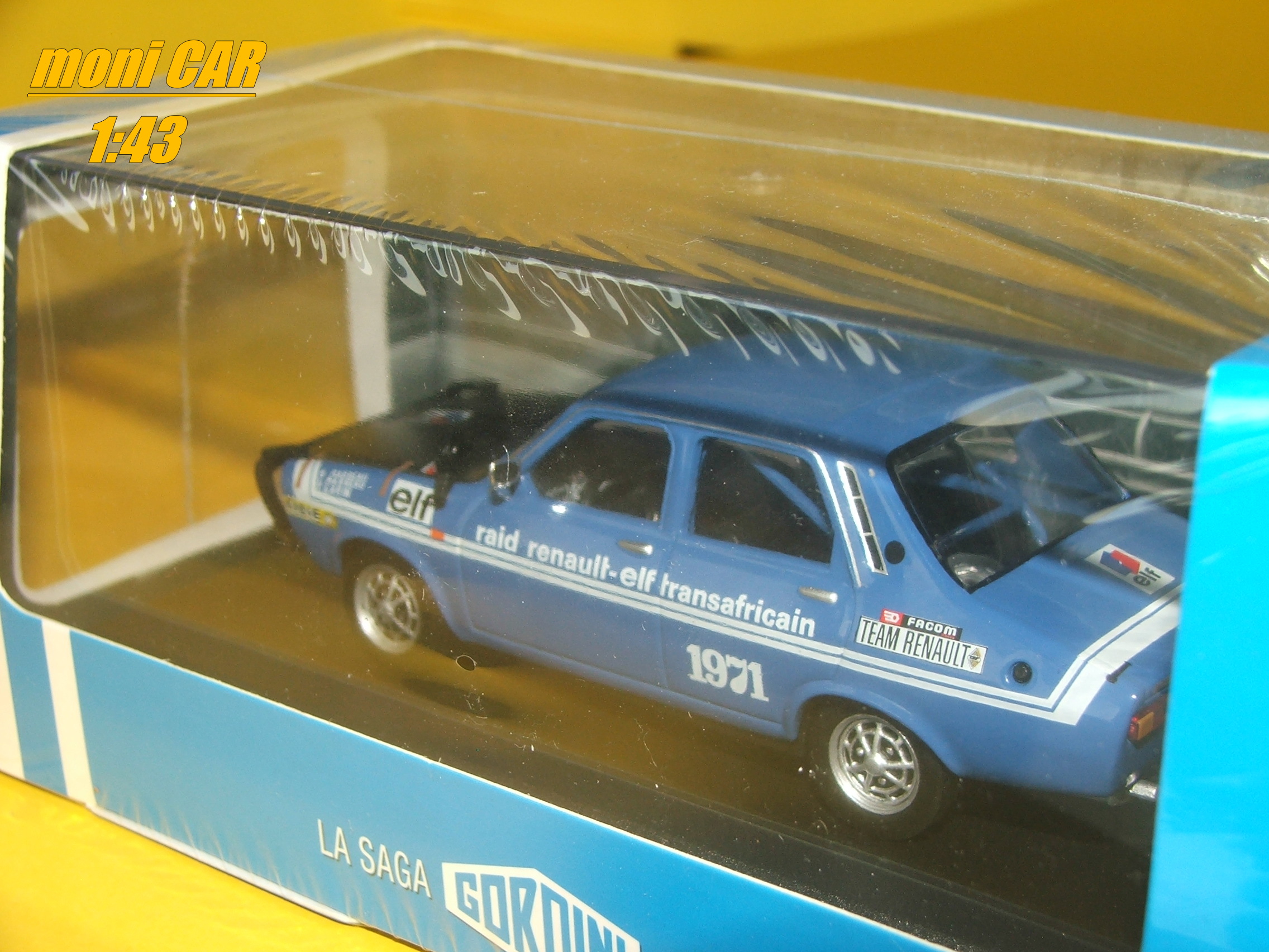 RENAULT 12 Gordini Raid Transafricain le Cap-Alger - 1971 (1:43) Atlas - LA SAGA GORDINI